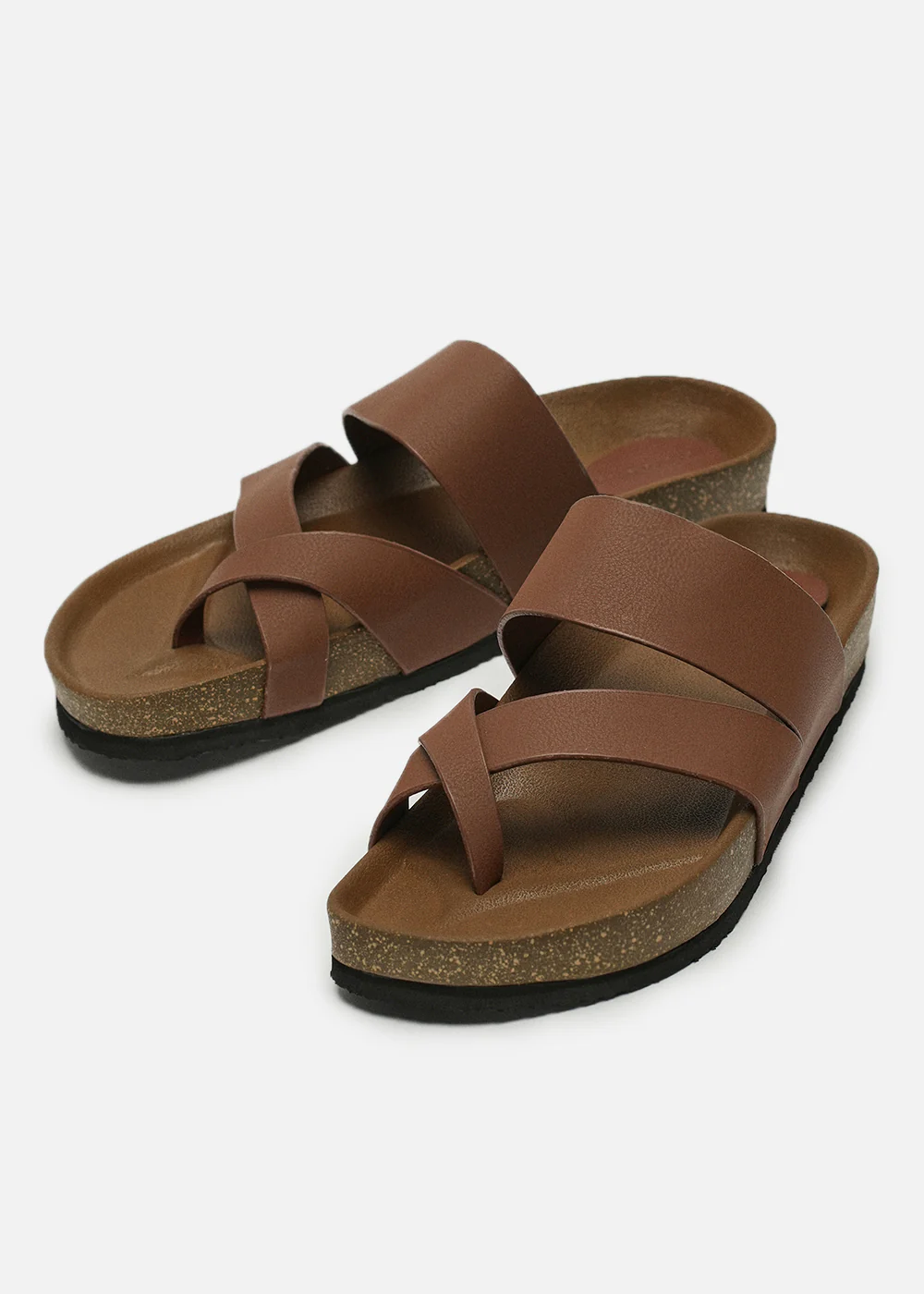 Rust Classic Criss-Cross Comfort Sandals - Image 3