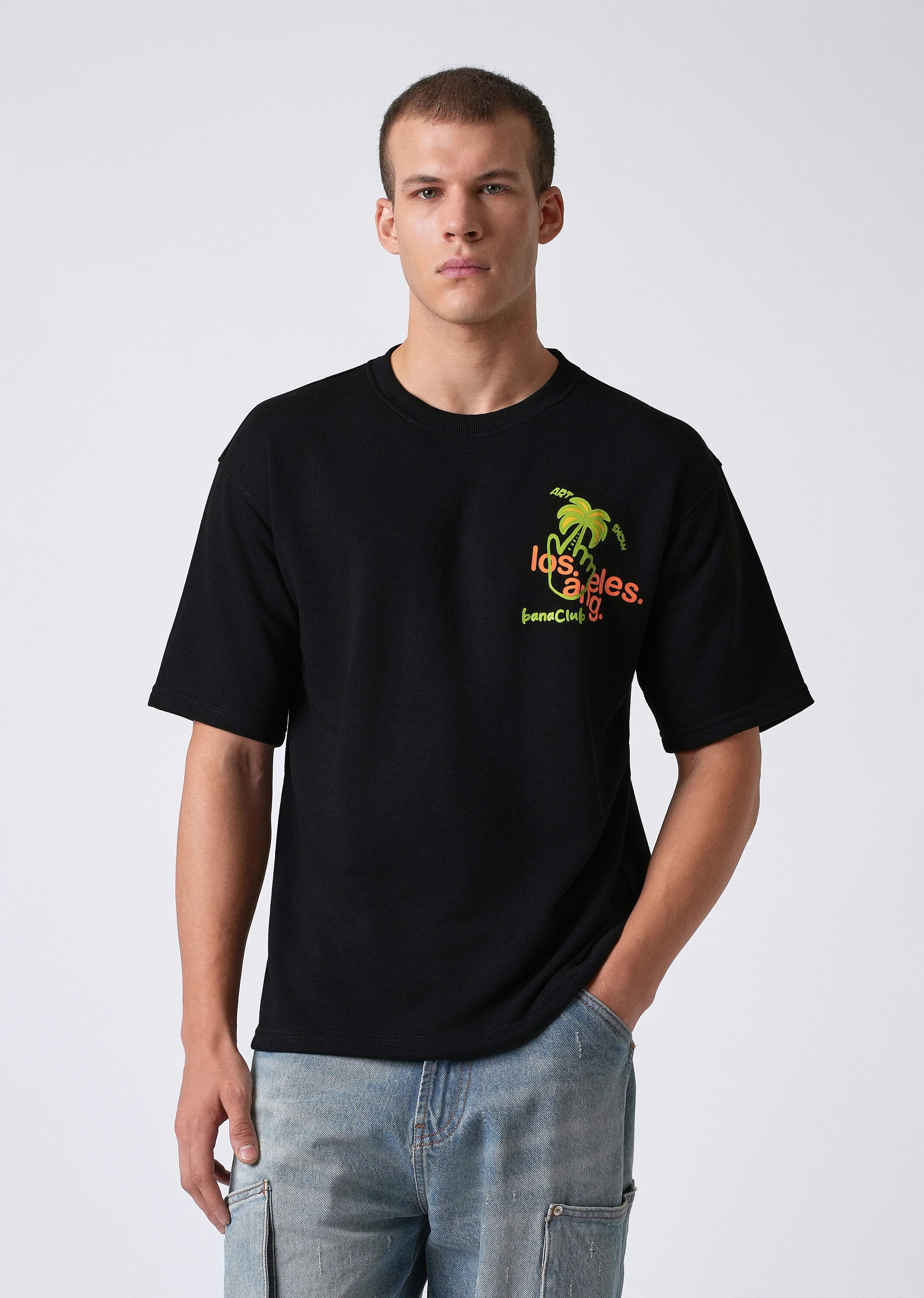 Sable Black Oversized T-shirt - Image 3