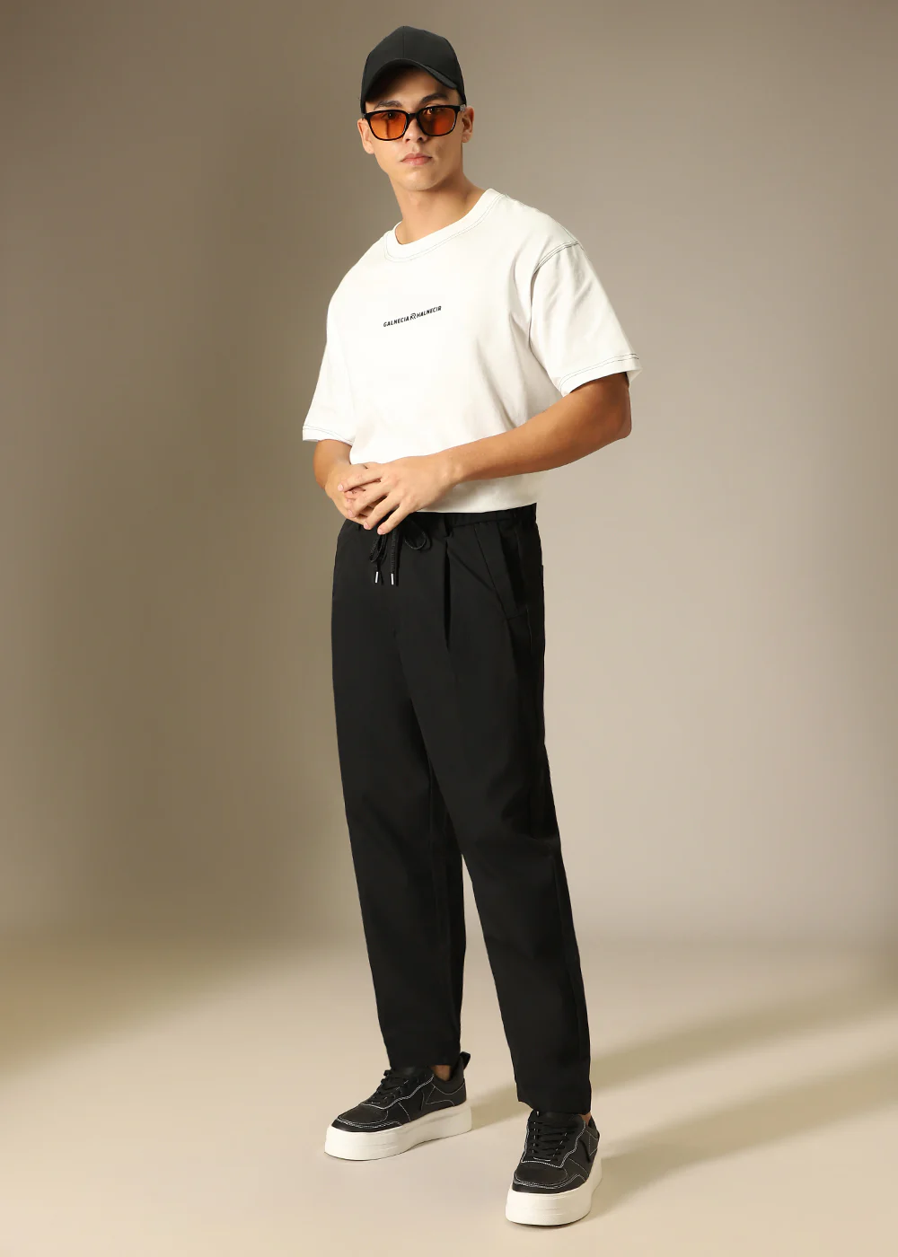 Sable Black Relaxed Fit Trouser - Image 7