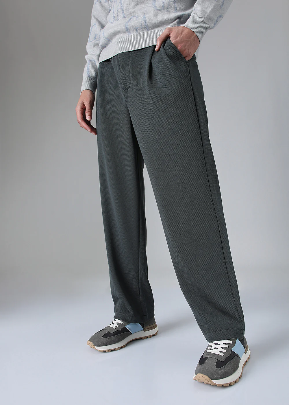Sable Grey Korean Pants - Image 3