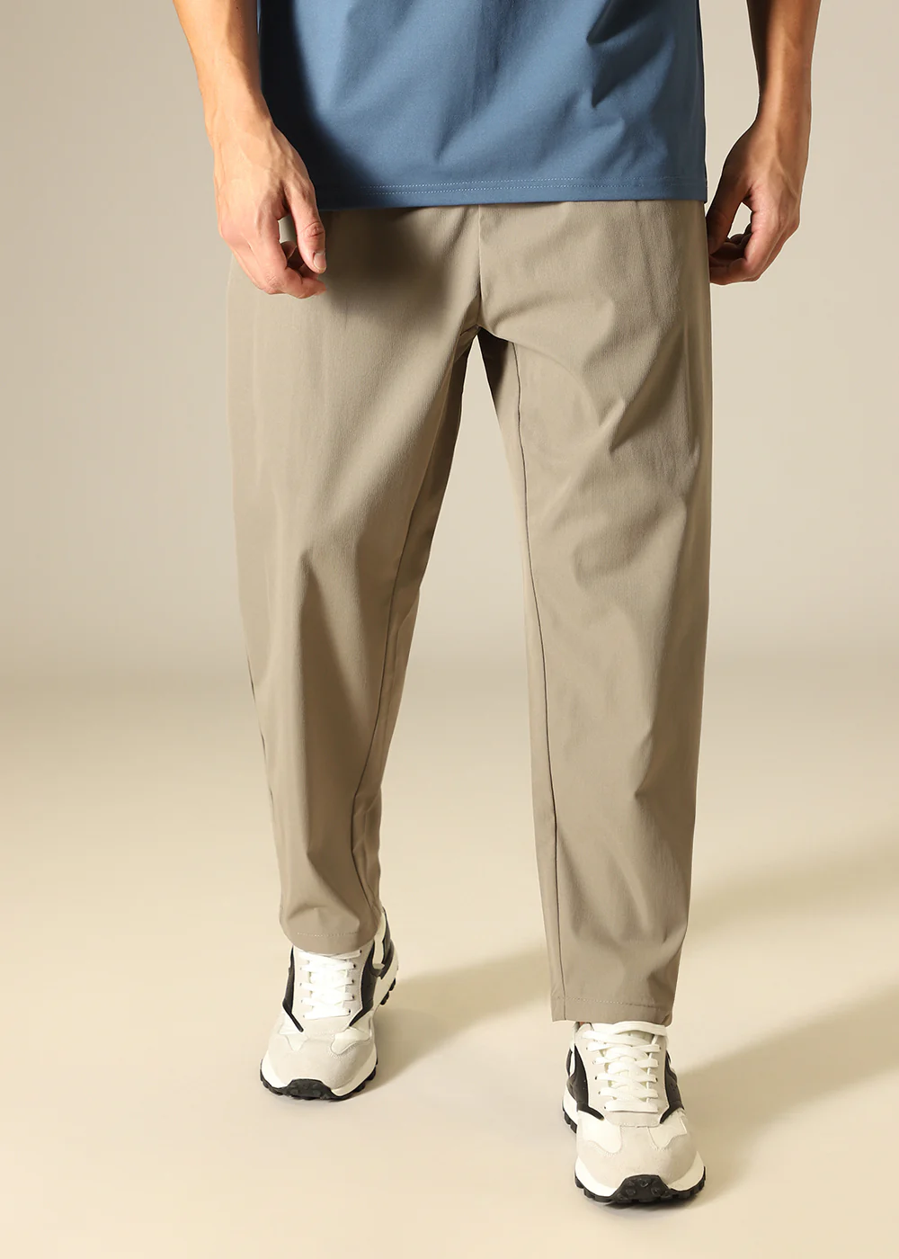 Sand Beige Relaxed Fit Trouser - Image 7