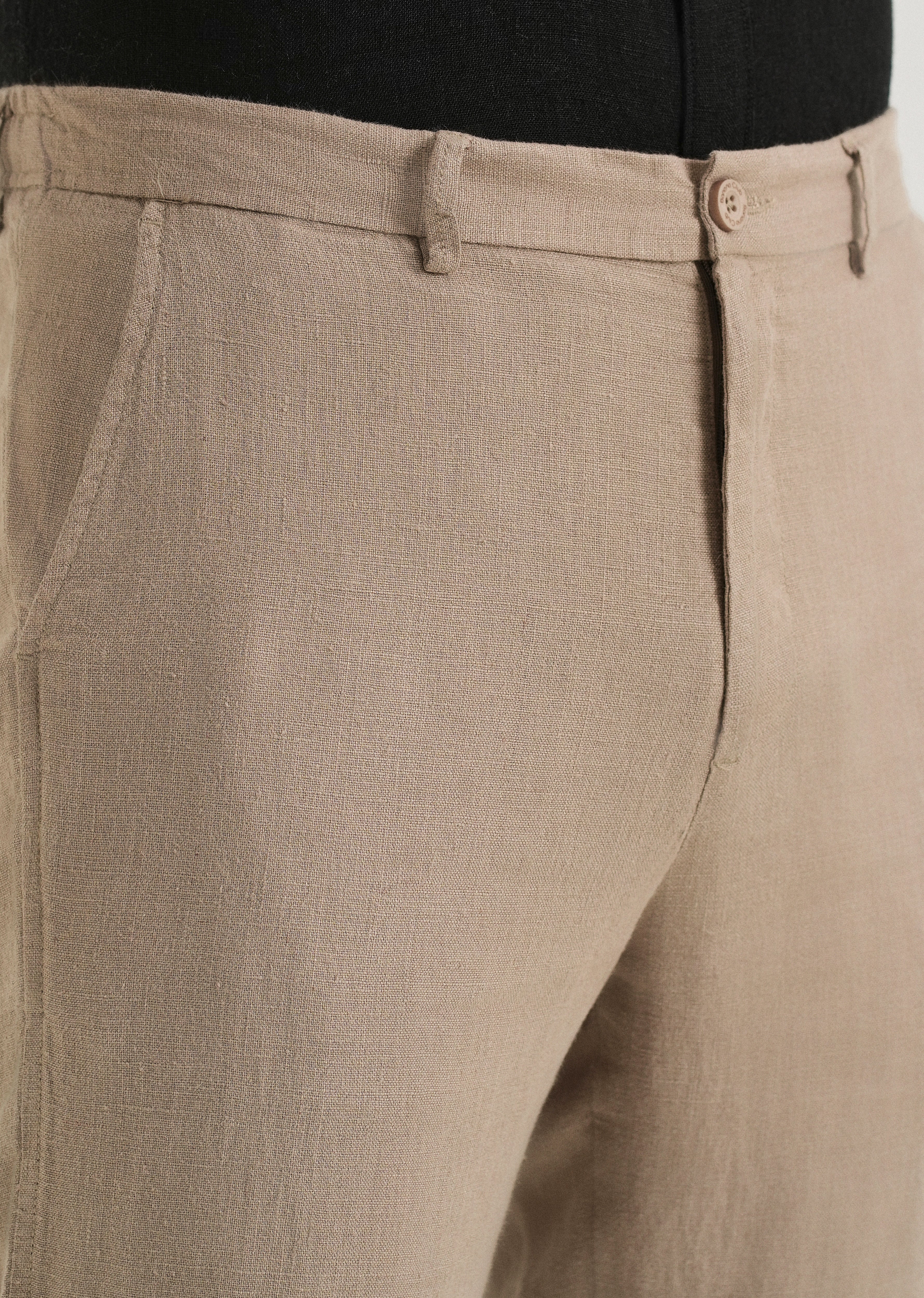 Sand Brown Linen pant - Image 5