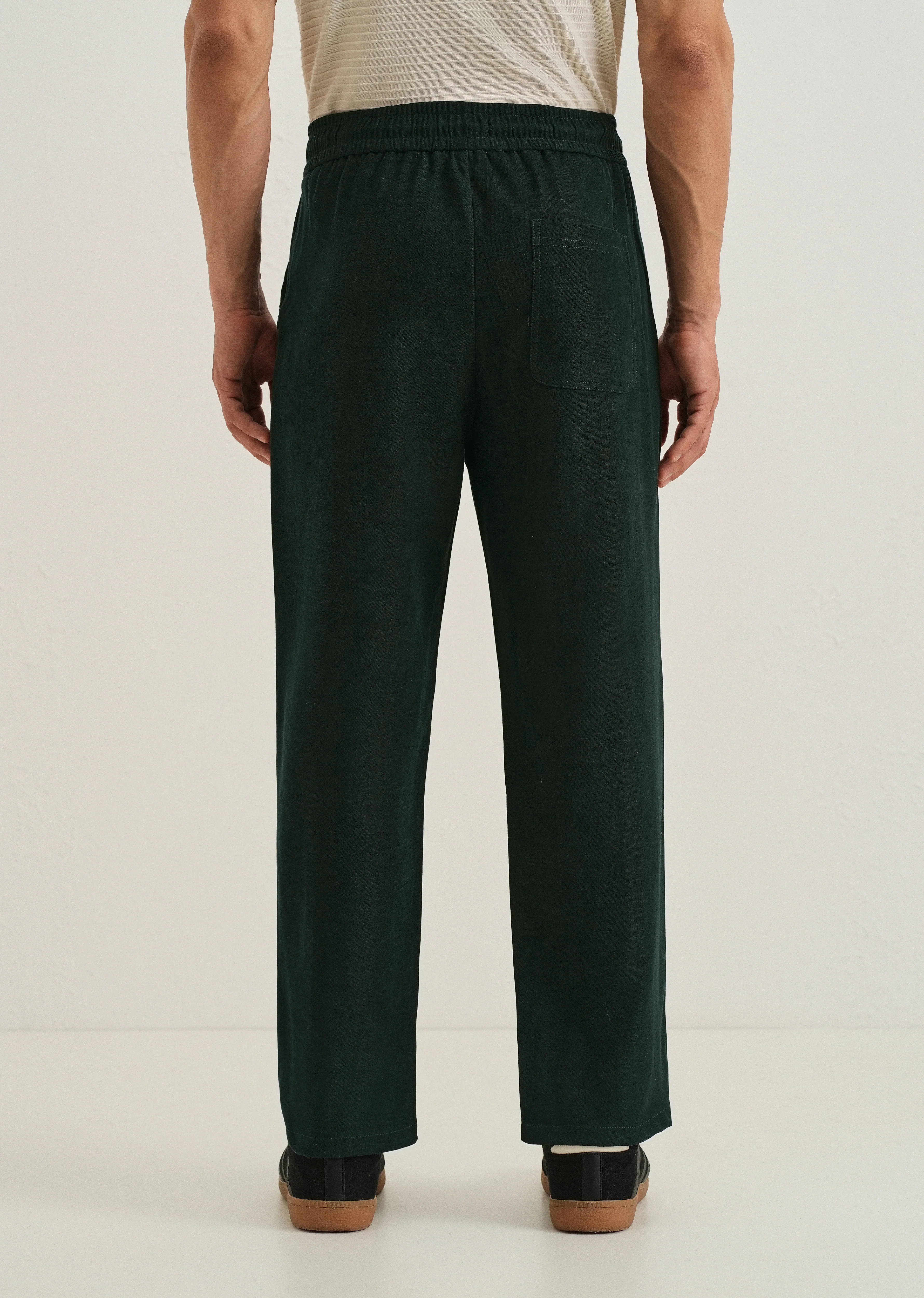 Scarab Green Thin-Corduroy Trousers - Image 2