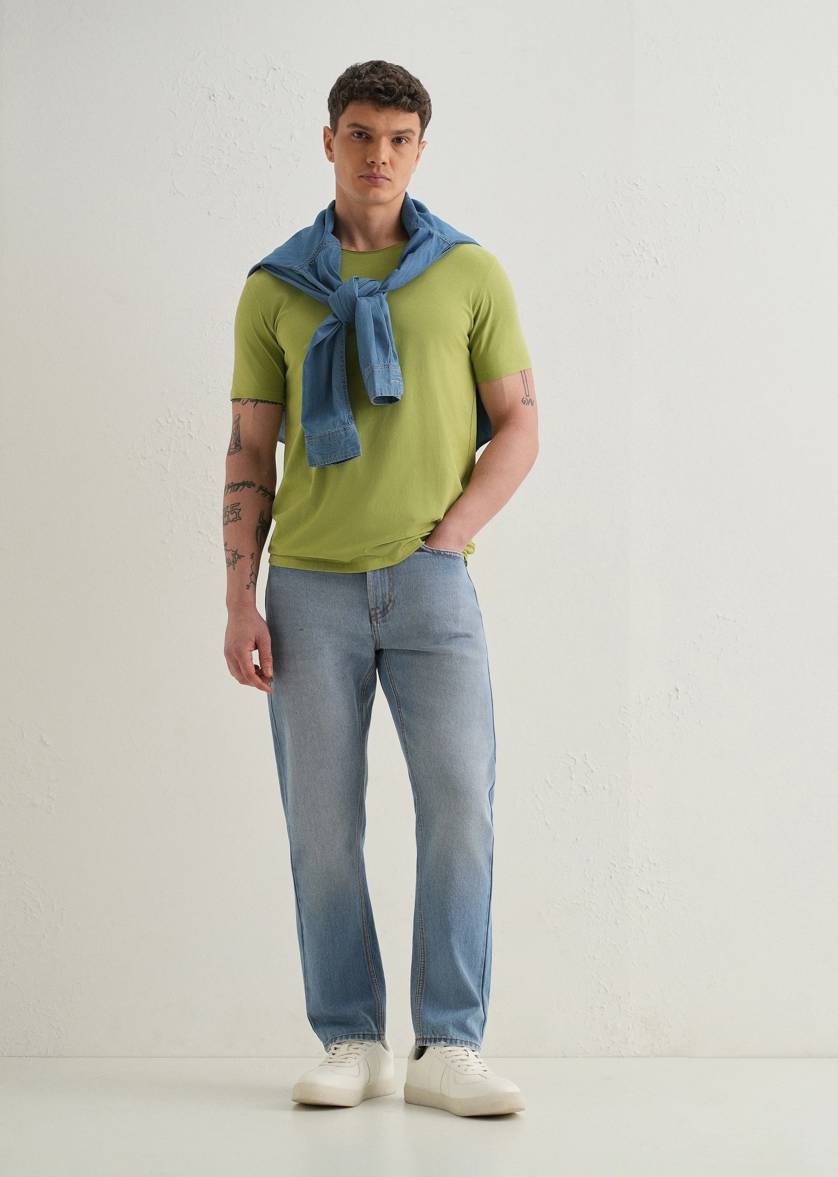 Sea Blue Slim fit Jeans - Image 6