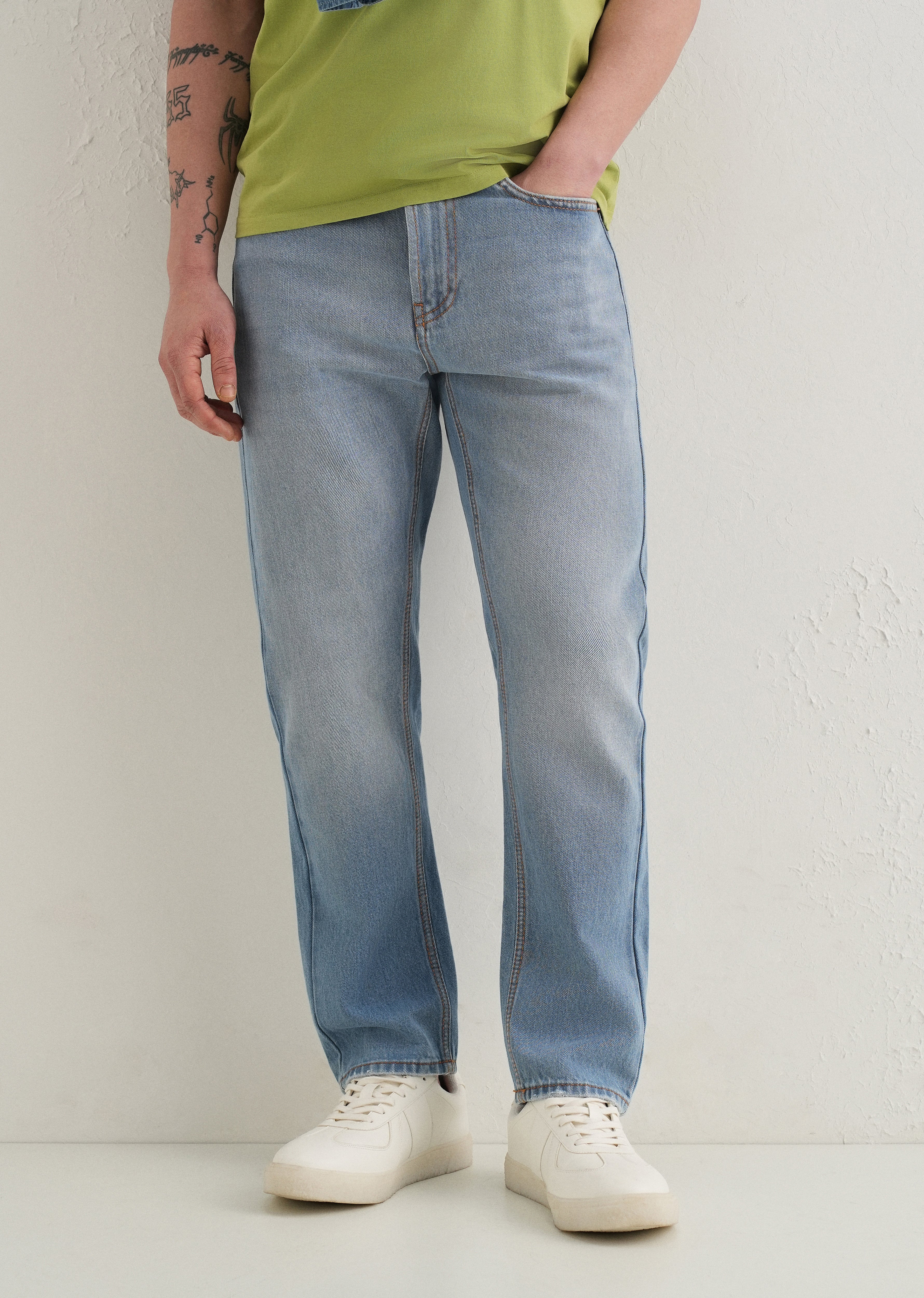 Sea Blue Slim fit Jeans - Image 7