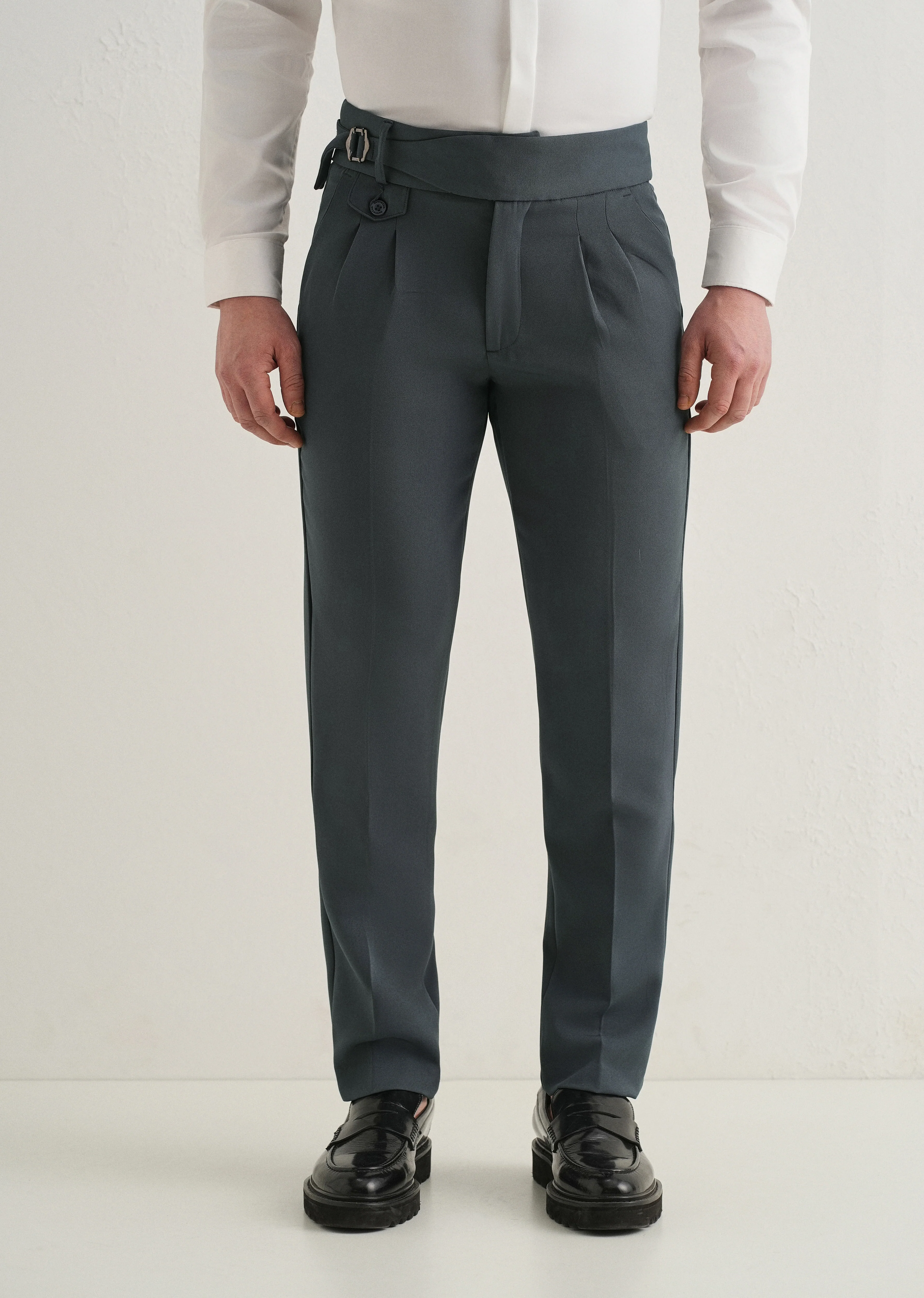 Smoke Grey Gurkha Pant - Image 3