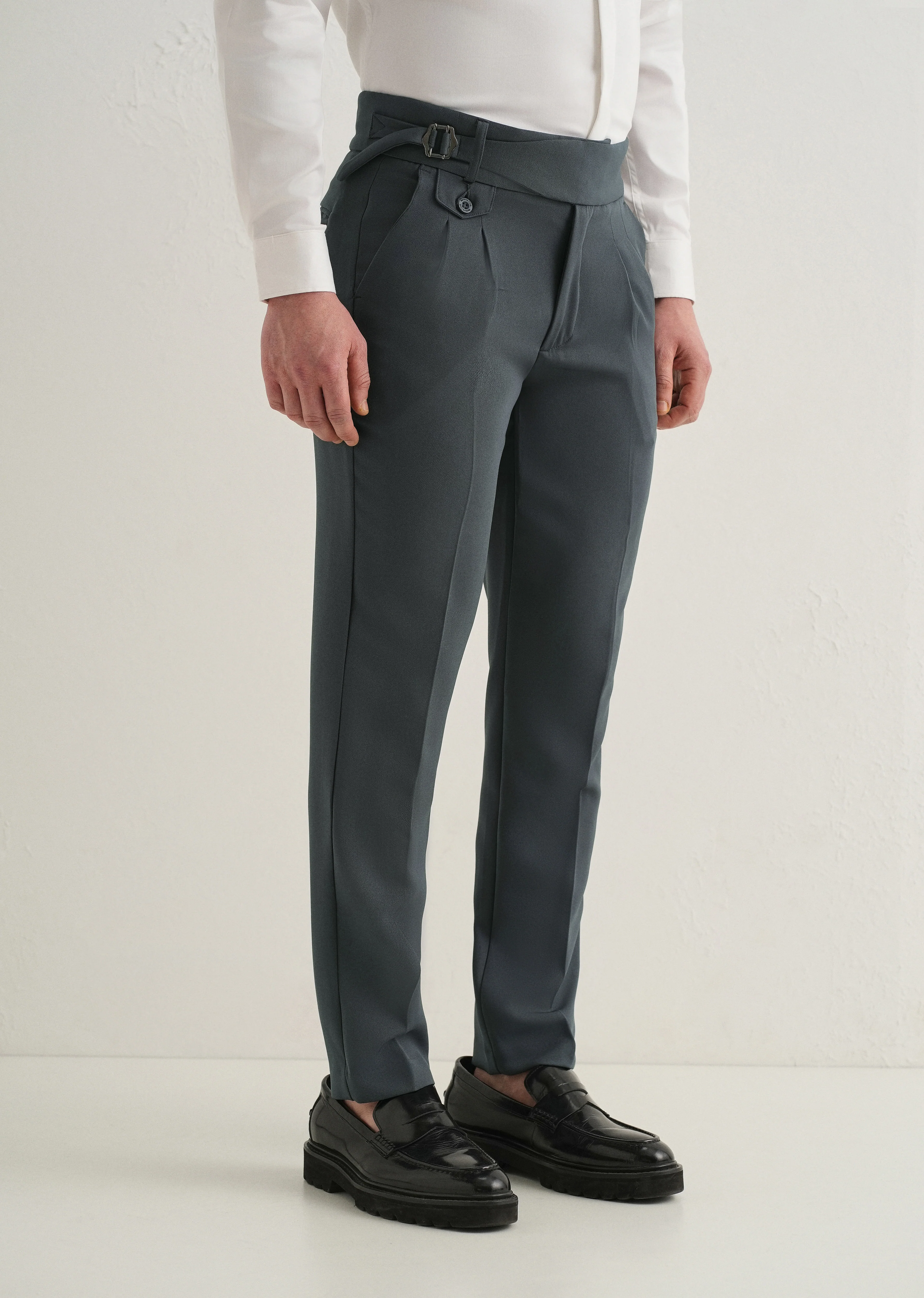 Smoke Grey Gurkha Pant - Image 4