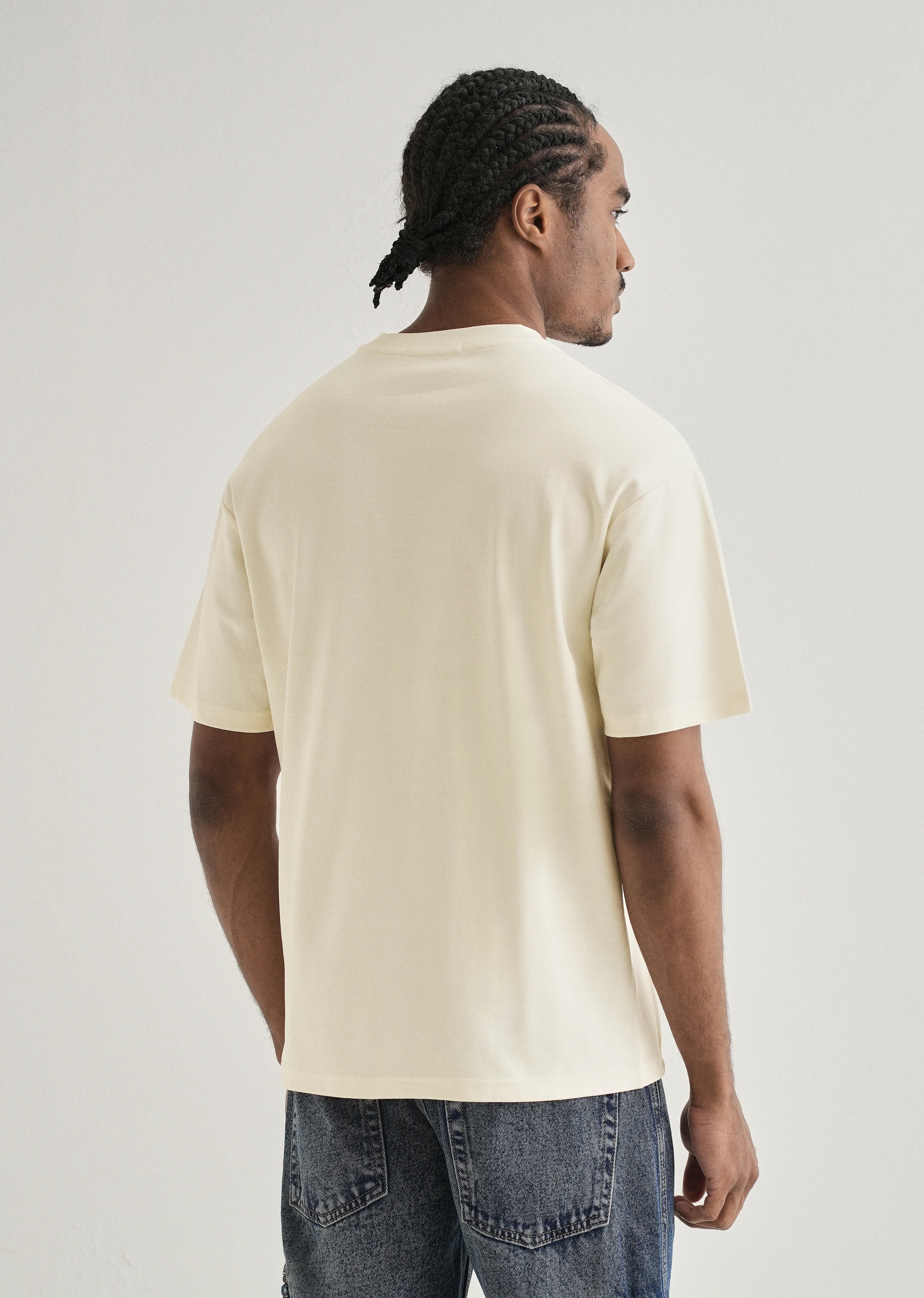 Soft Cream Cut & Sew Oversized T-shirt - Image 2