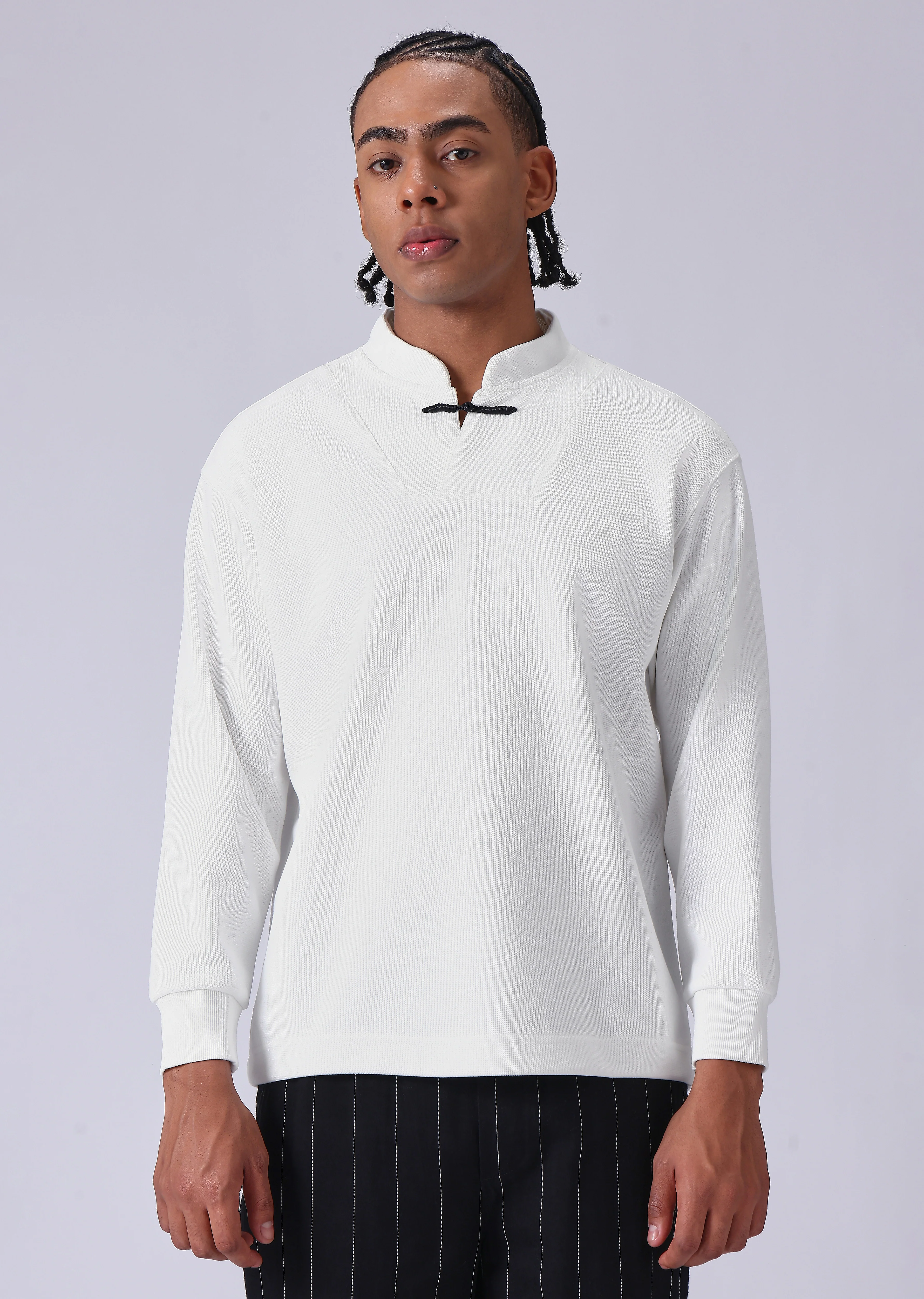 Solid White Sweatshirt - Image 3
