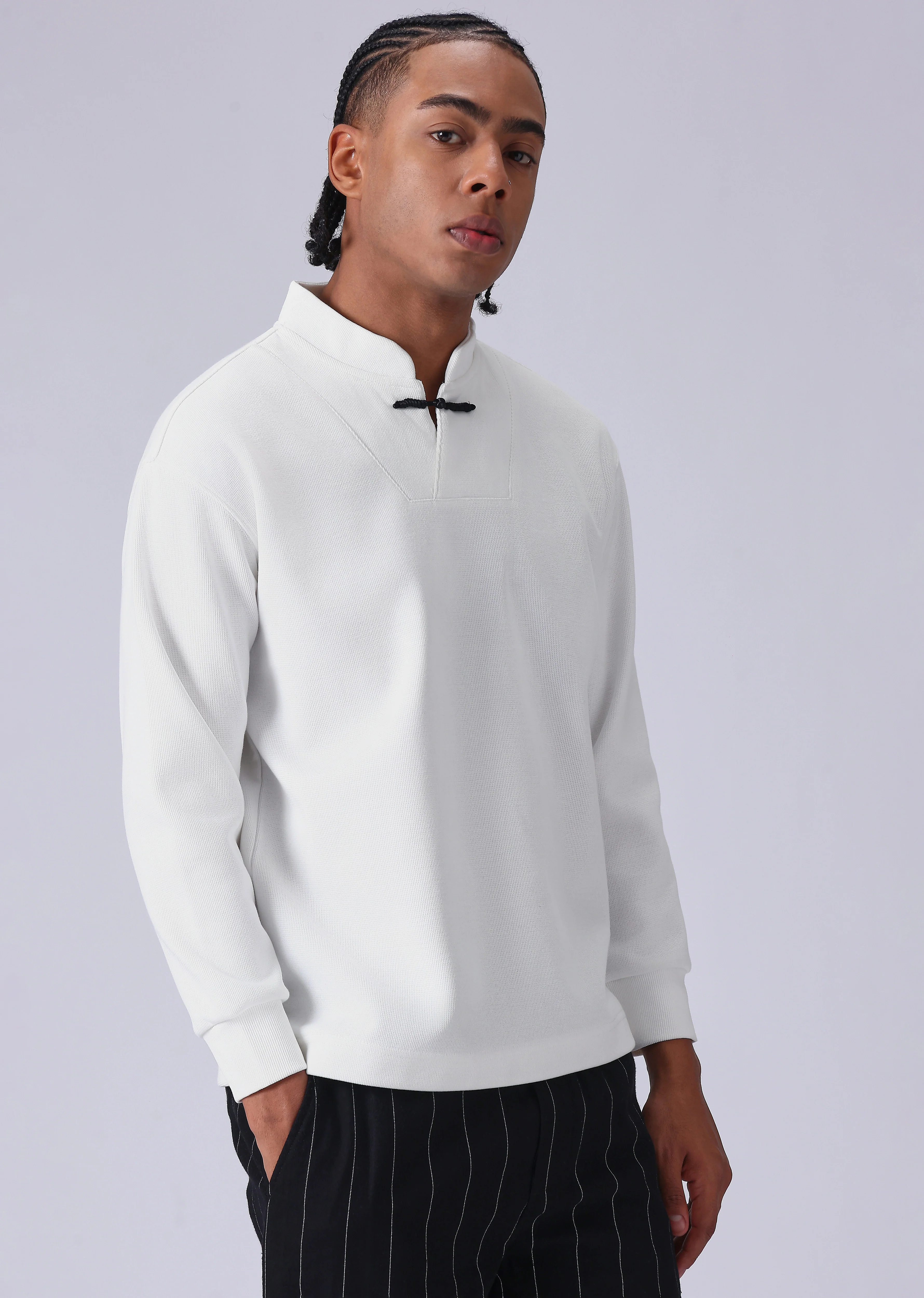 Solid White Sweatshirt - Image 4