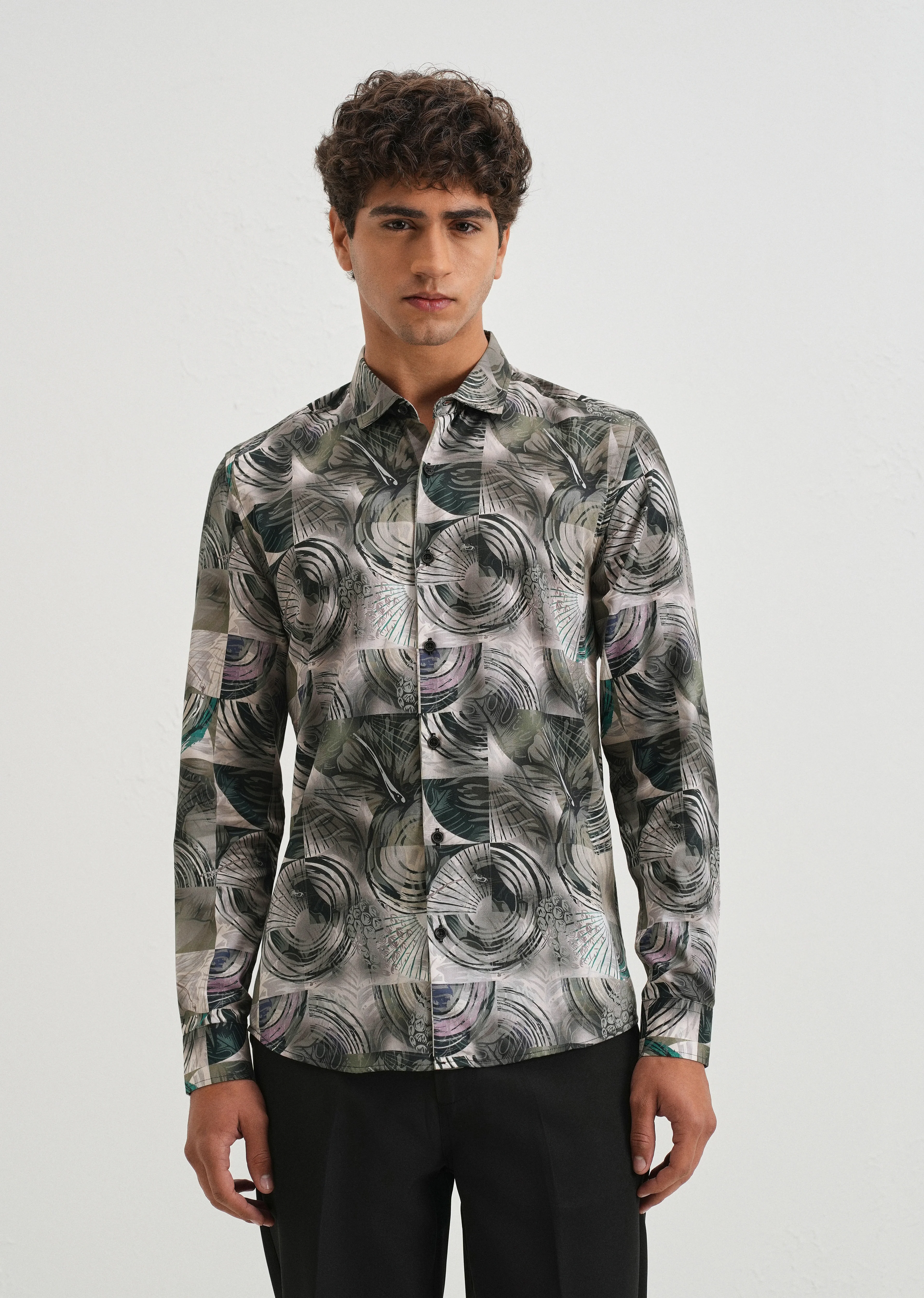 Spiral Printed Shirt - Image 3