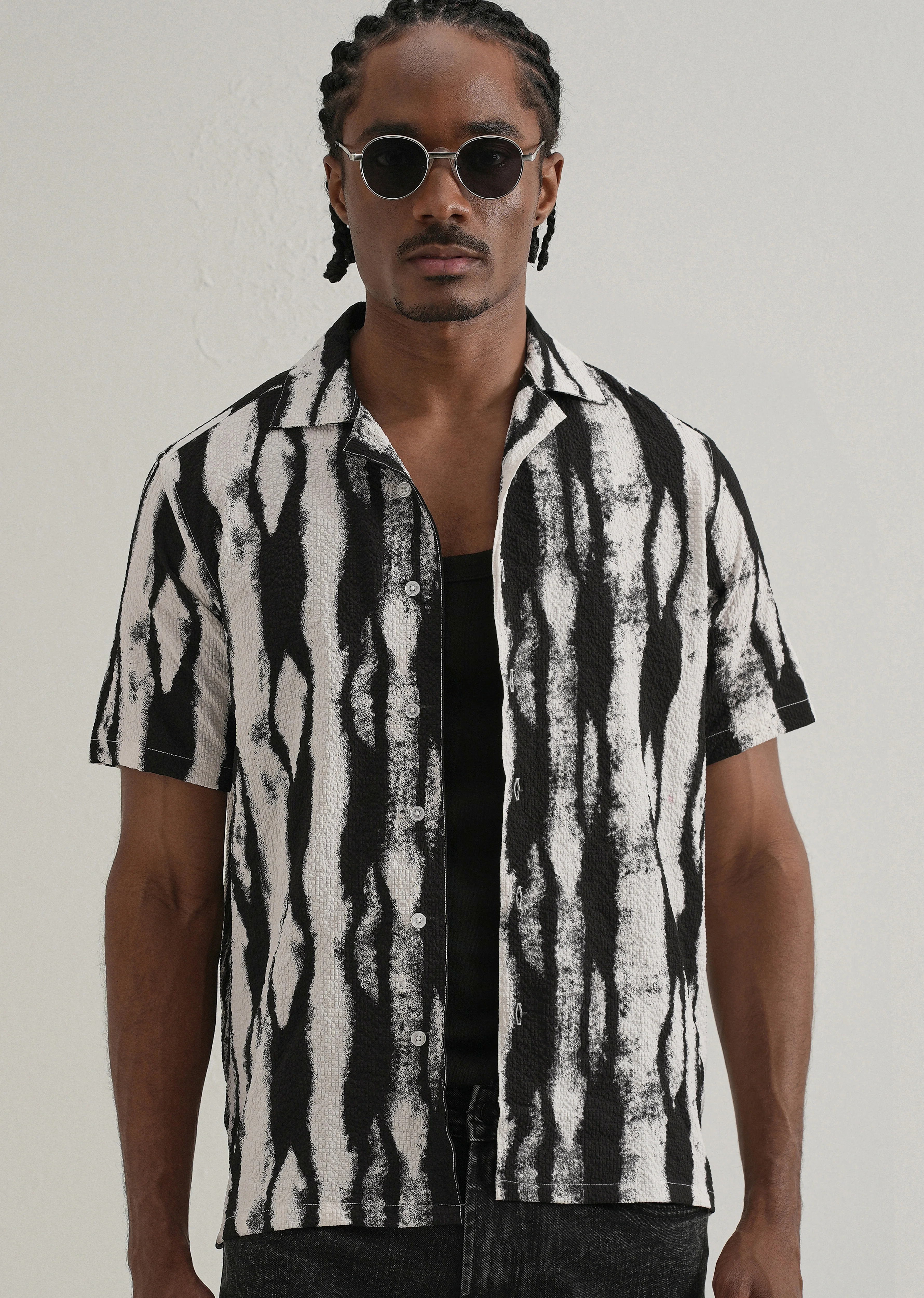Streak Print Popcorn Shirt - Image 7