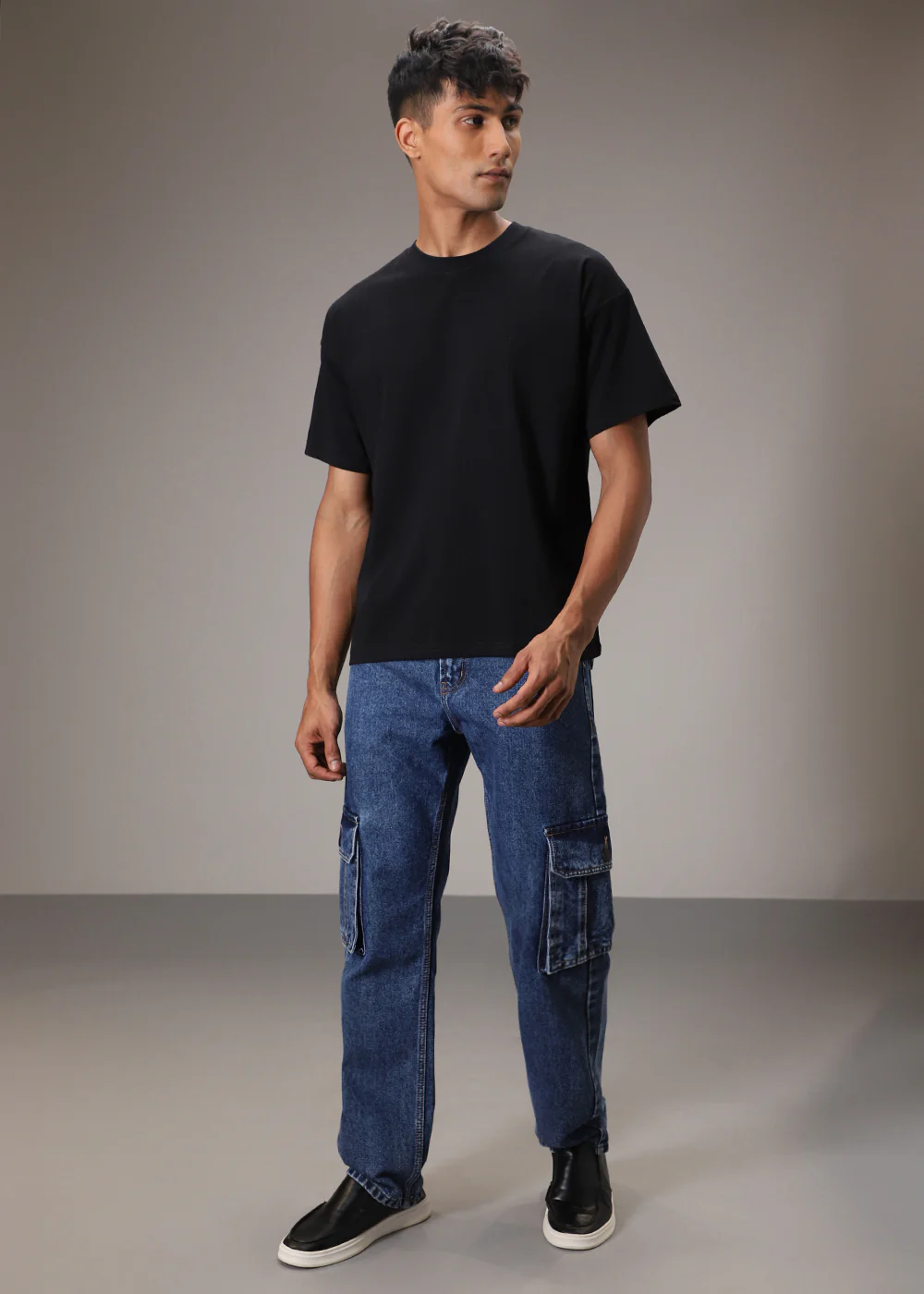 Striped Black Oversized T-shirt - Image 5