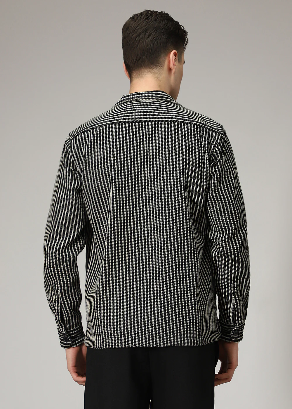 Striped Black Shacket - Image 5