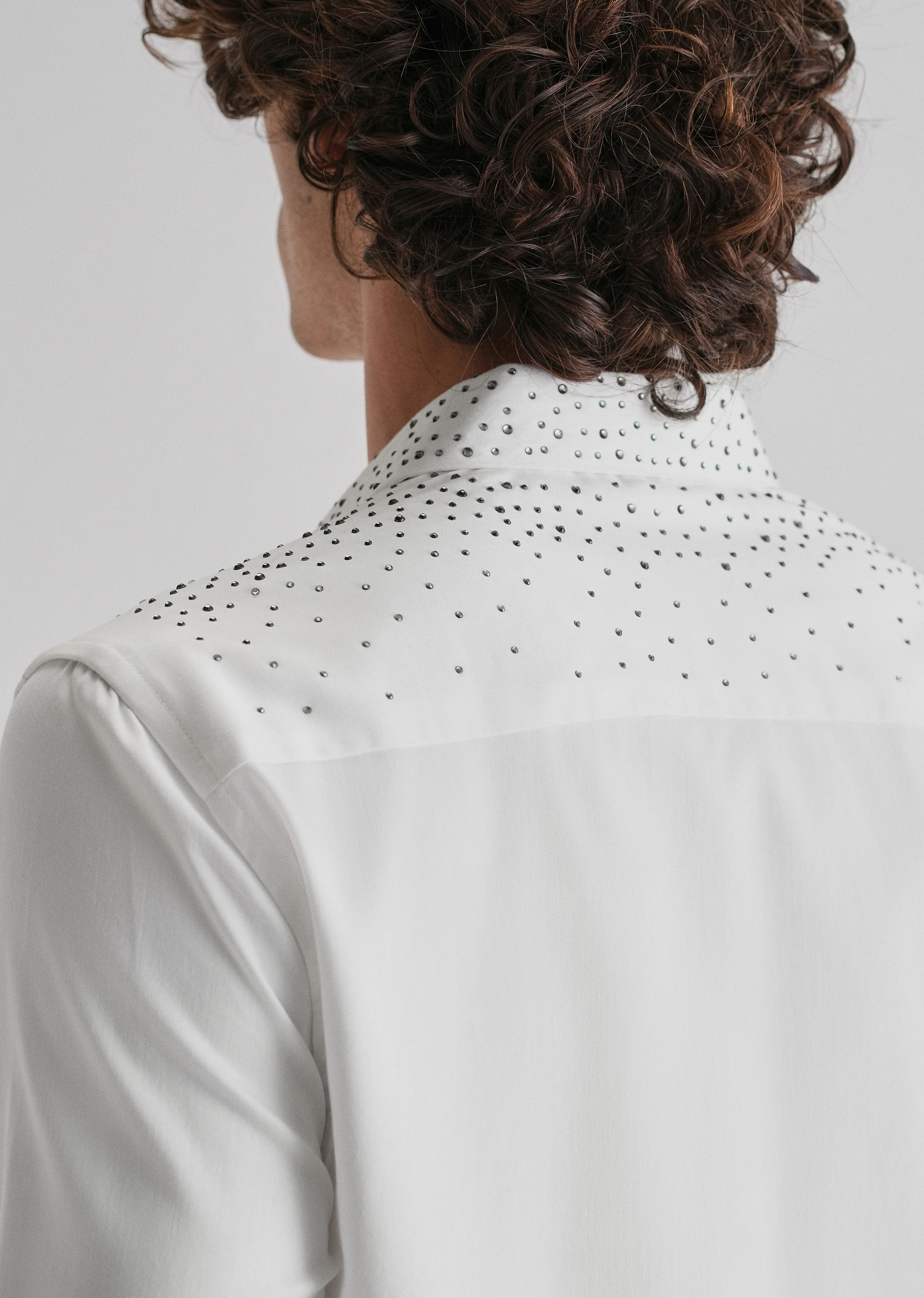 Stud White Designer Shirt - Image 6