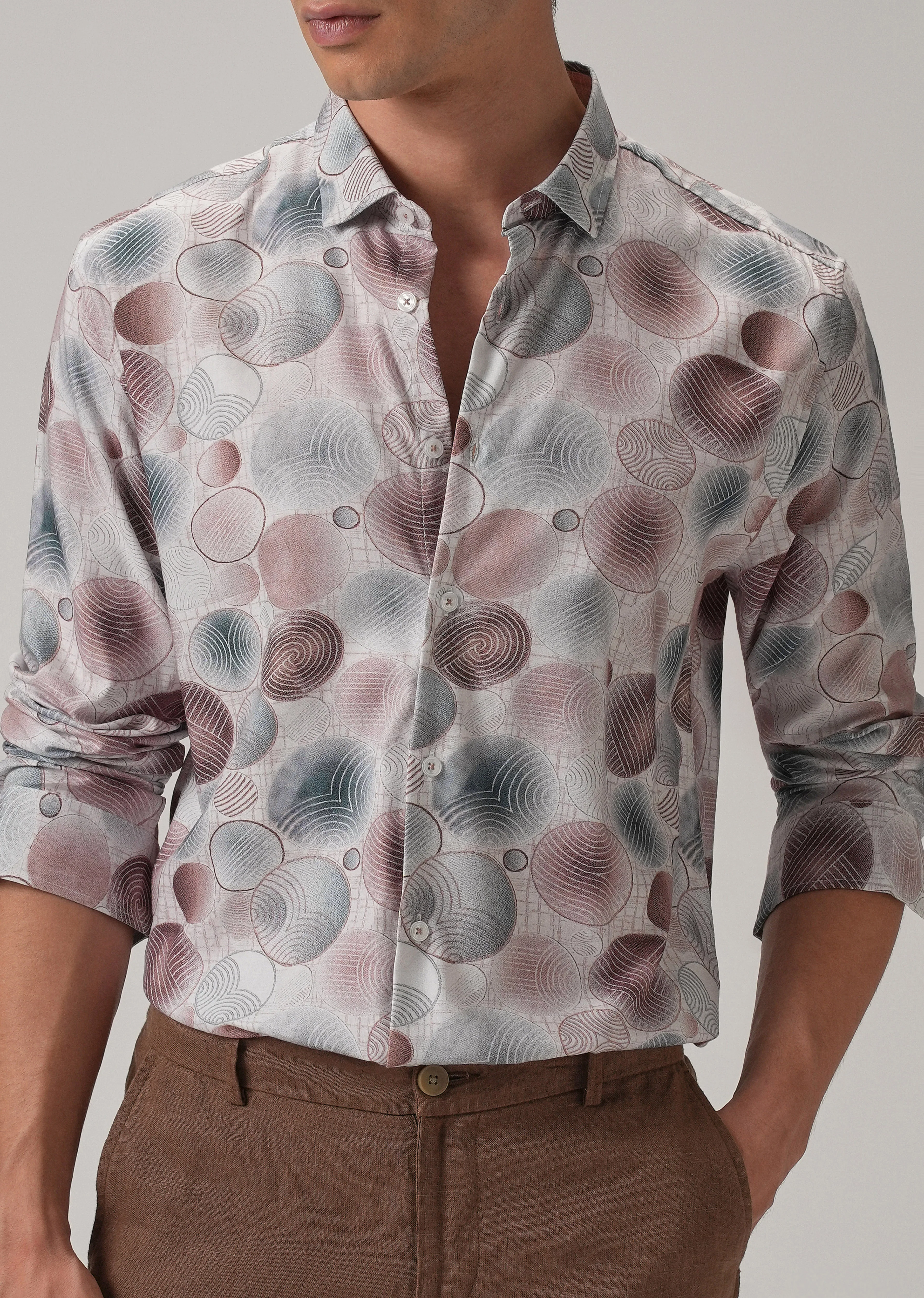 Stylish Geometric Print Shirt - Image 7