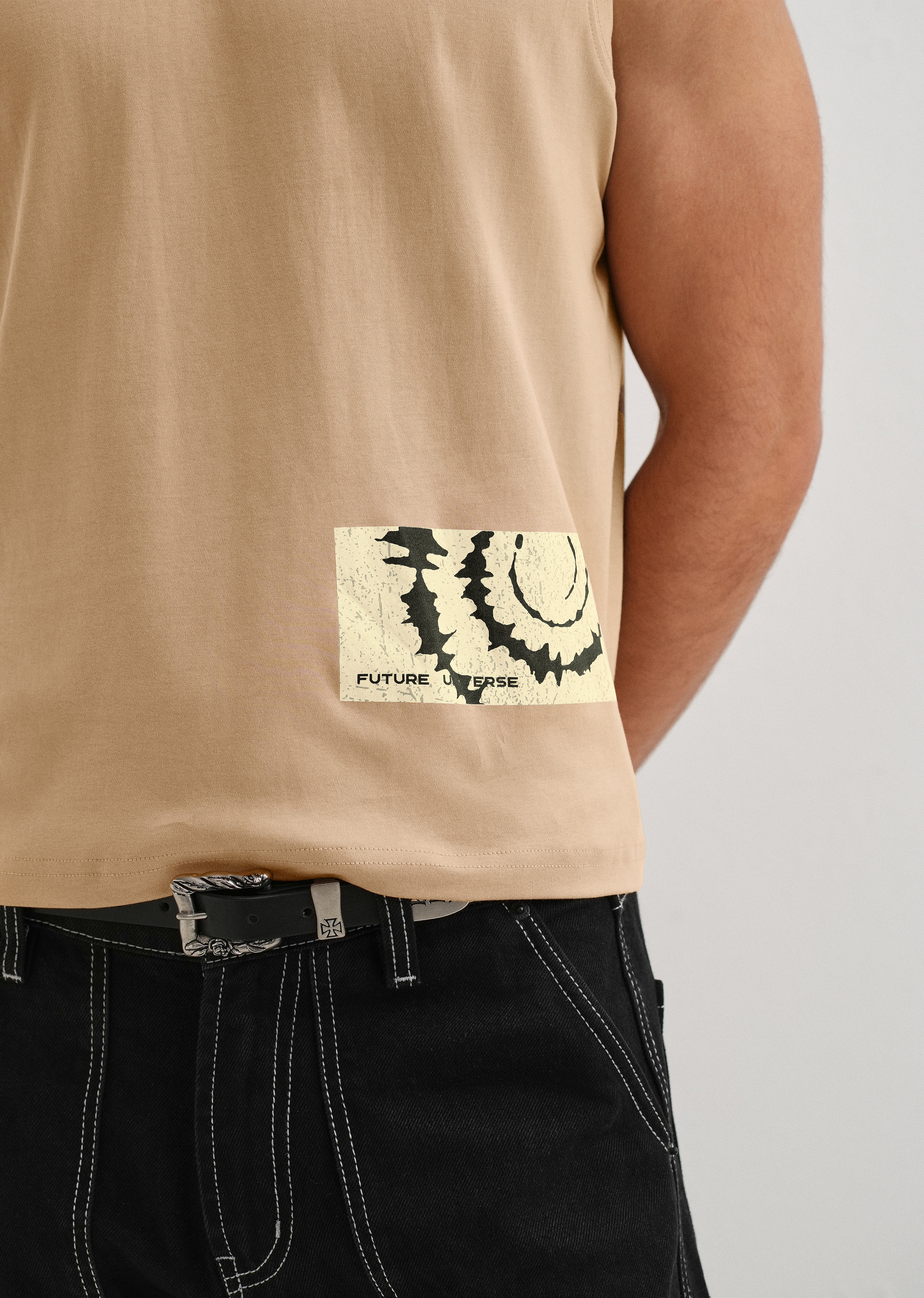 Tan Printed Tank - Image 5