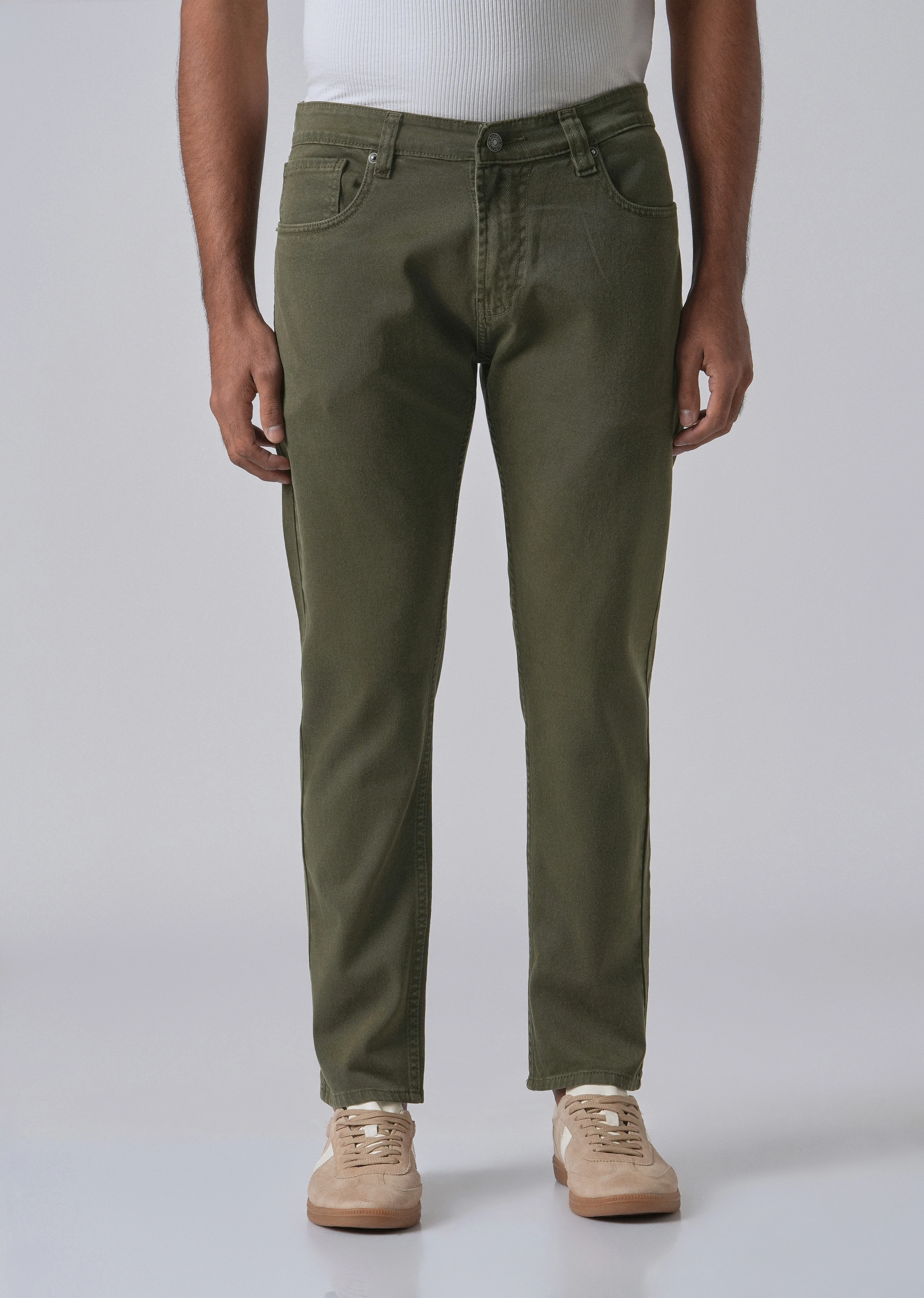 Tate Olive Slim fit Jeans - Image 3