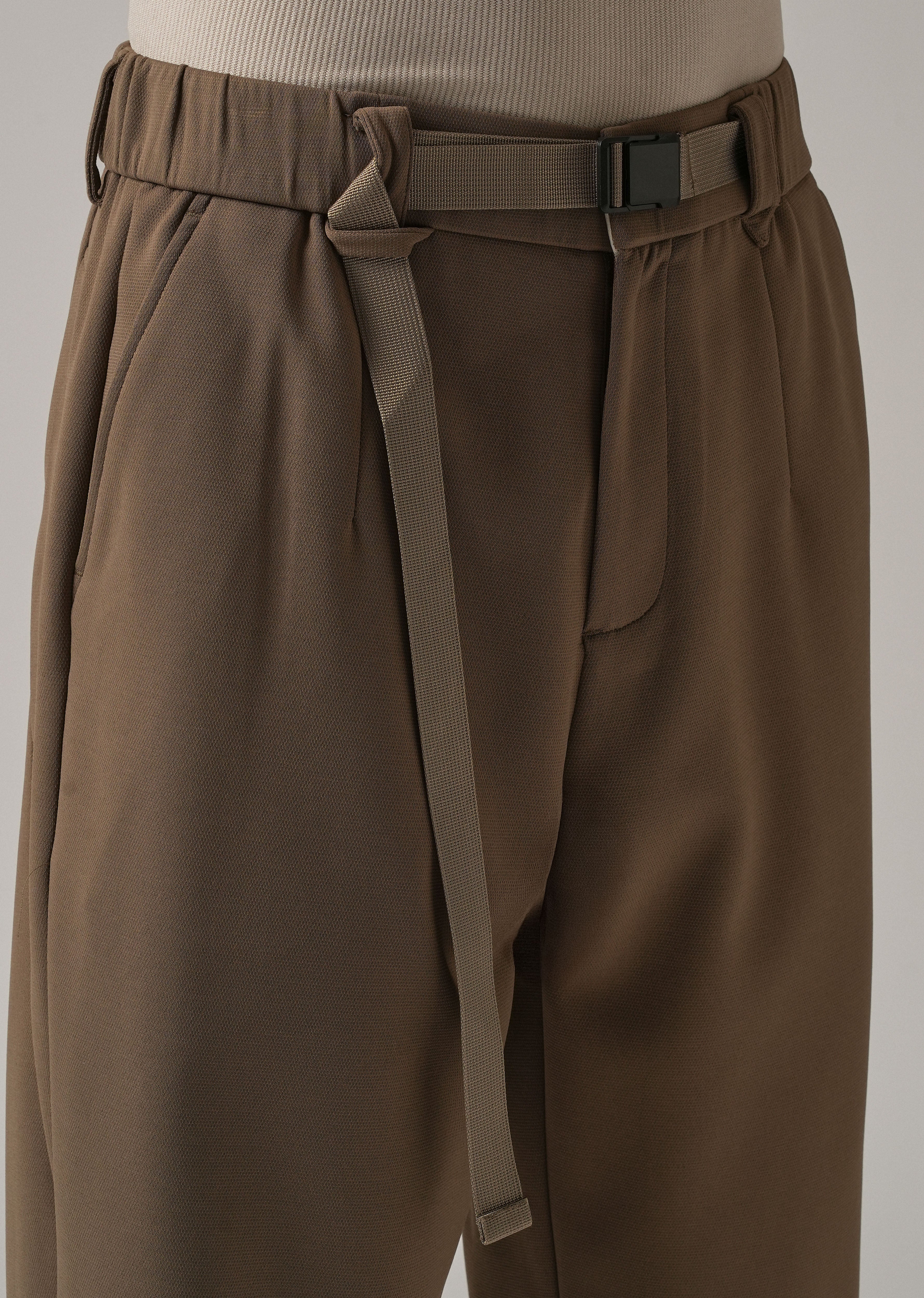 Taupe Stretch Elasticated Pant - Image 5
