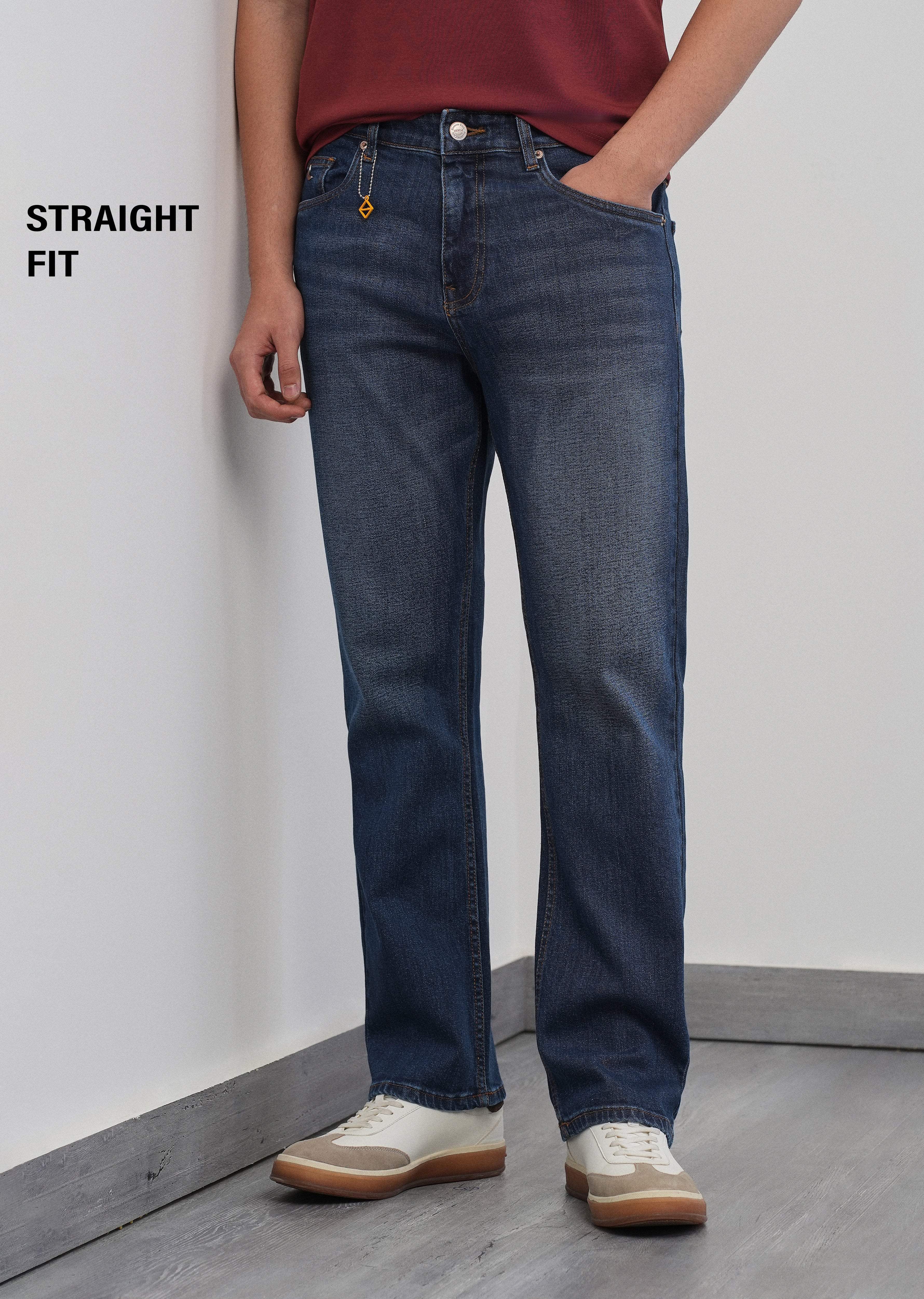 Timeless Blue Straight Fit Jeans - Image 7