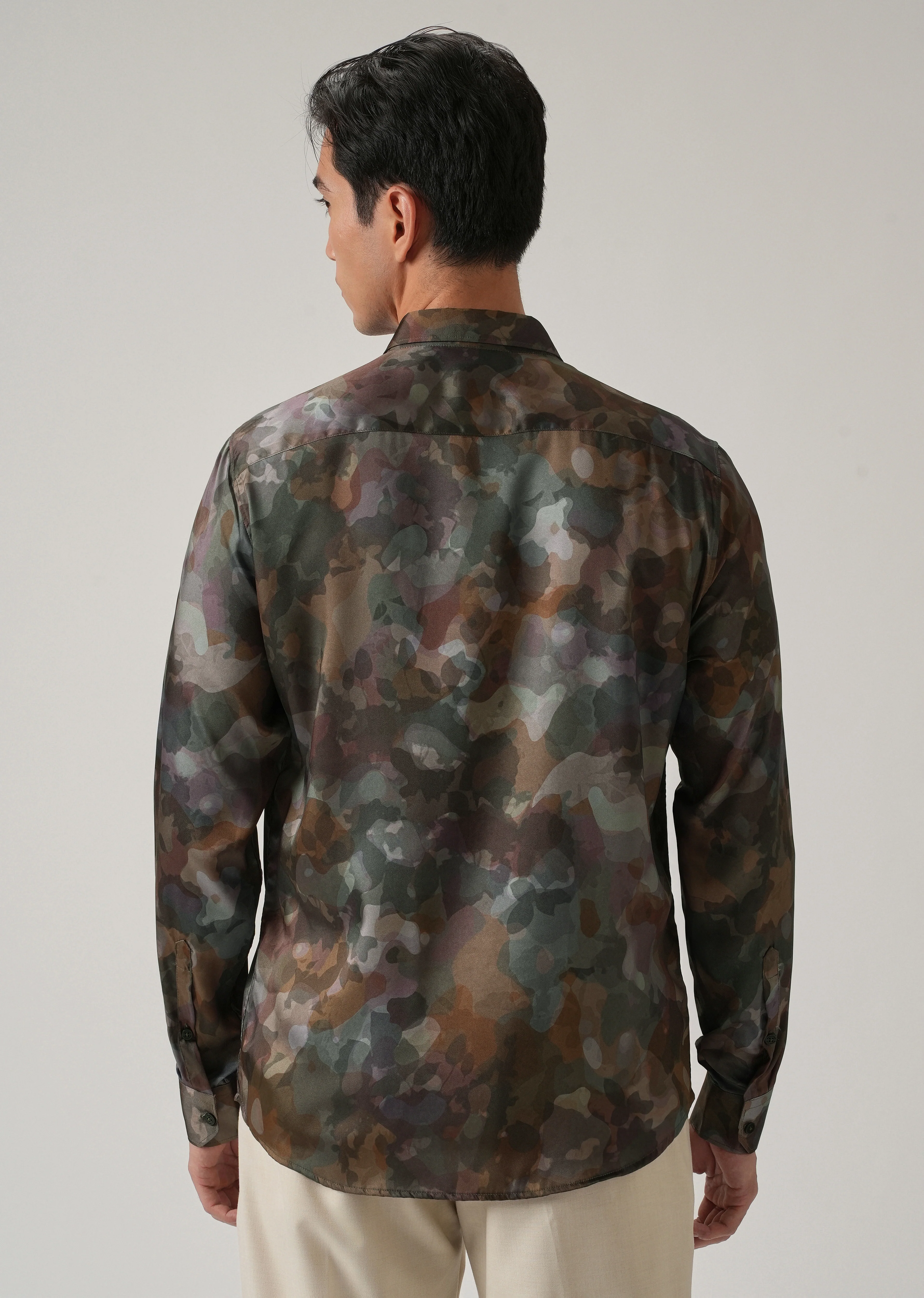 Tonal Camo Print Shirt - Image 2