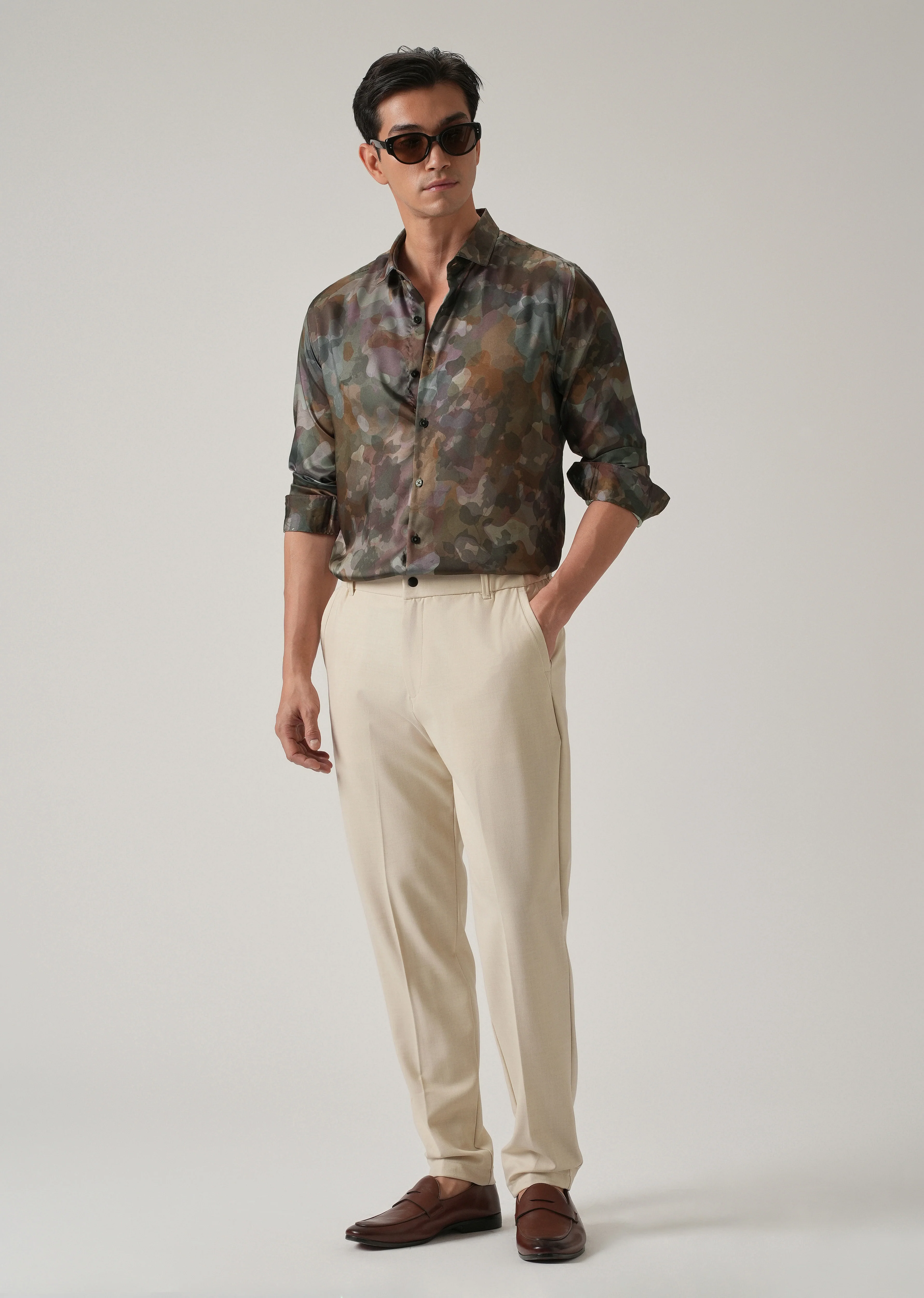 Tonal Camo Print Shirt - Image 6