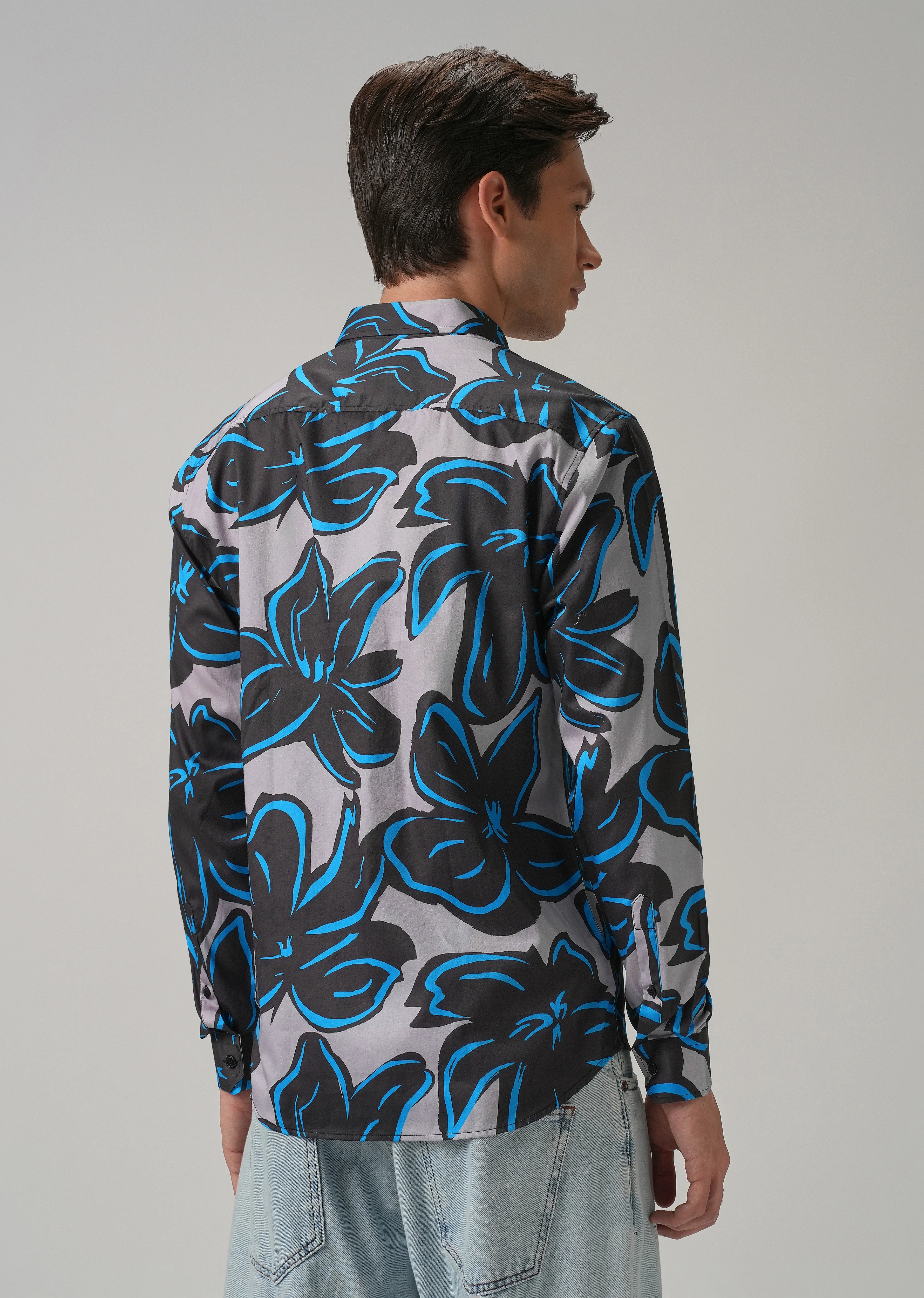 Tropical Floral Printed Shirt - Image 3