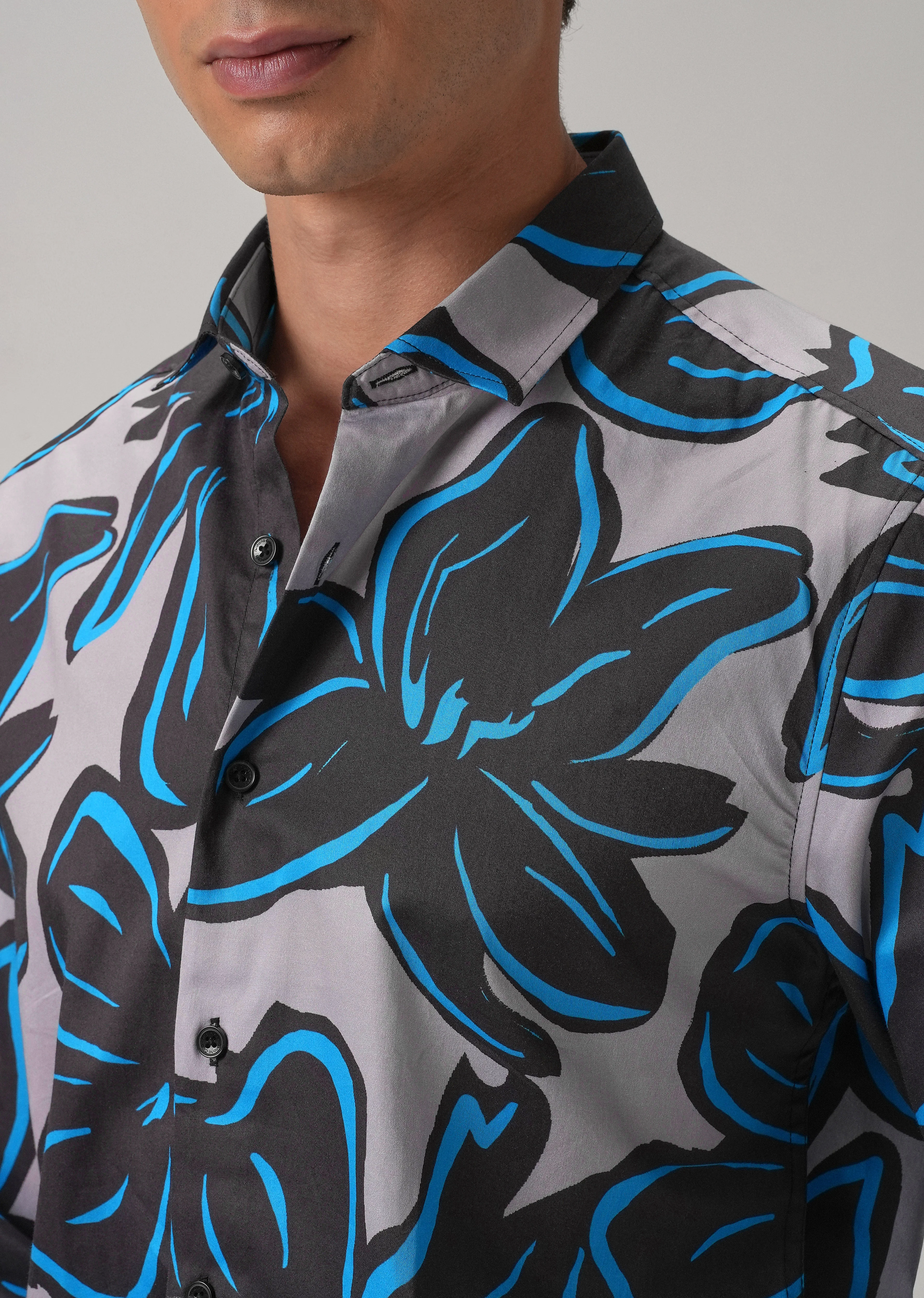 Tropical Floral Printed Shirt - Image 5