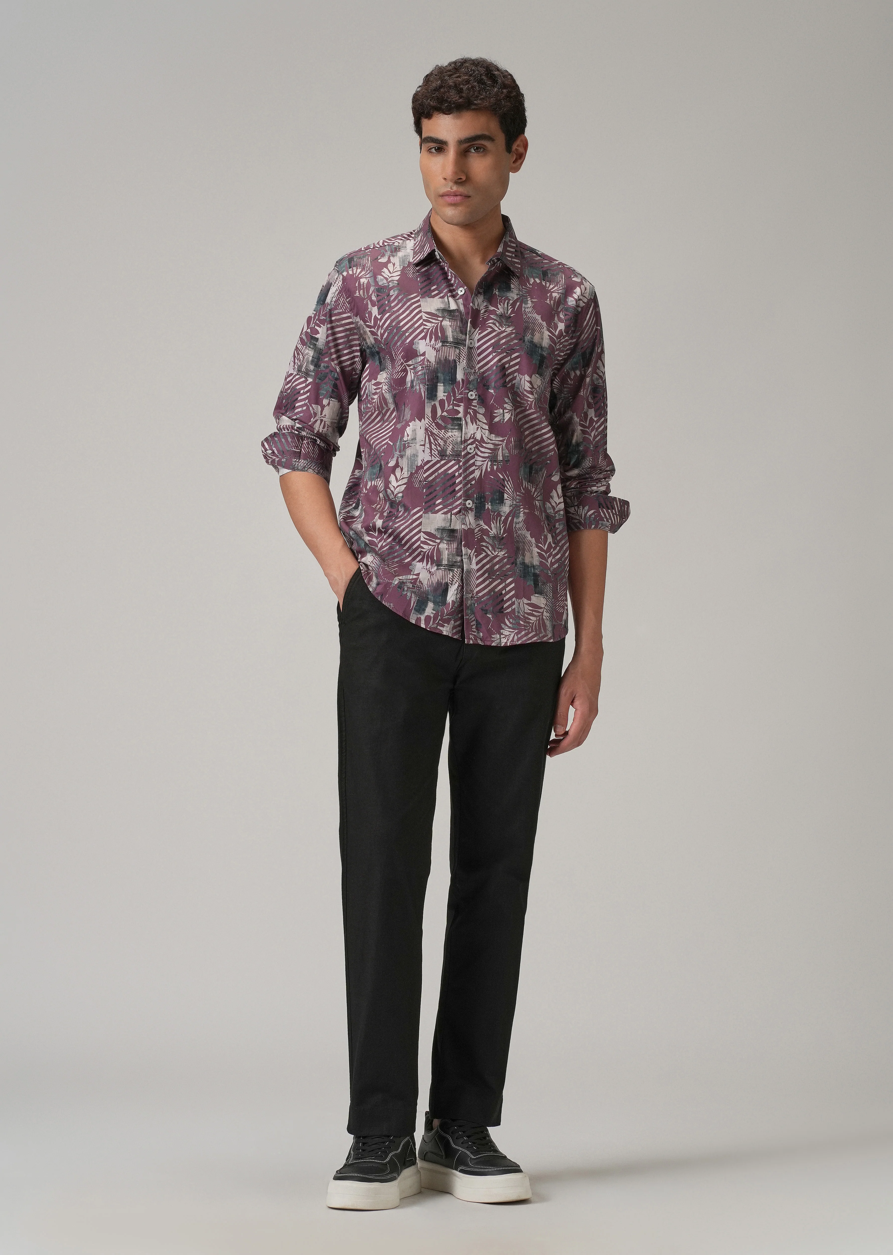 Twig Leaf Printed Shirt - Image 6