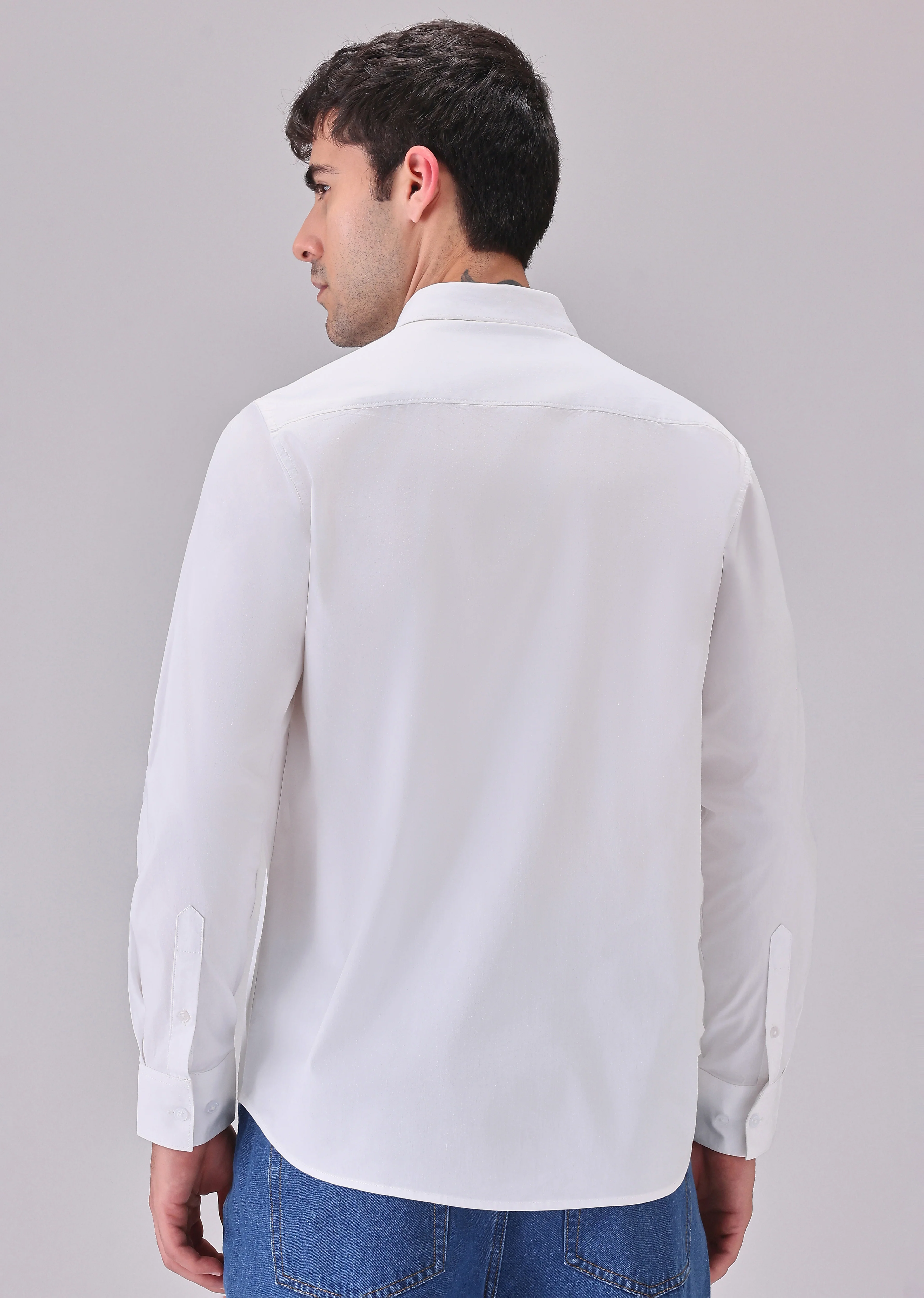Valentine Heart White Cotton Shirt - Image 3
