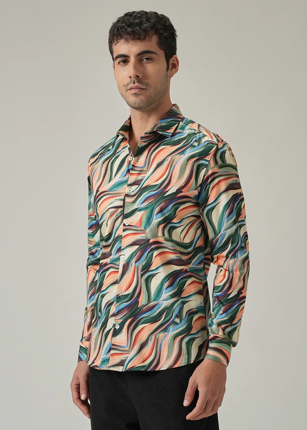 Vibrant Abstract Print Shirt - Image 4