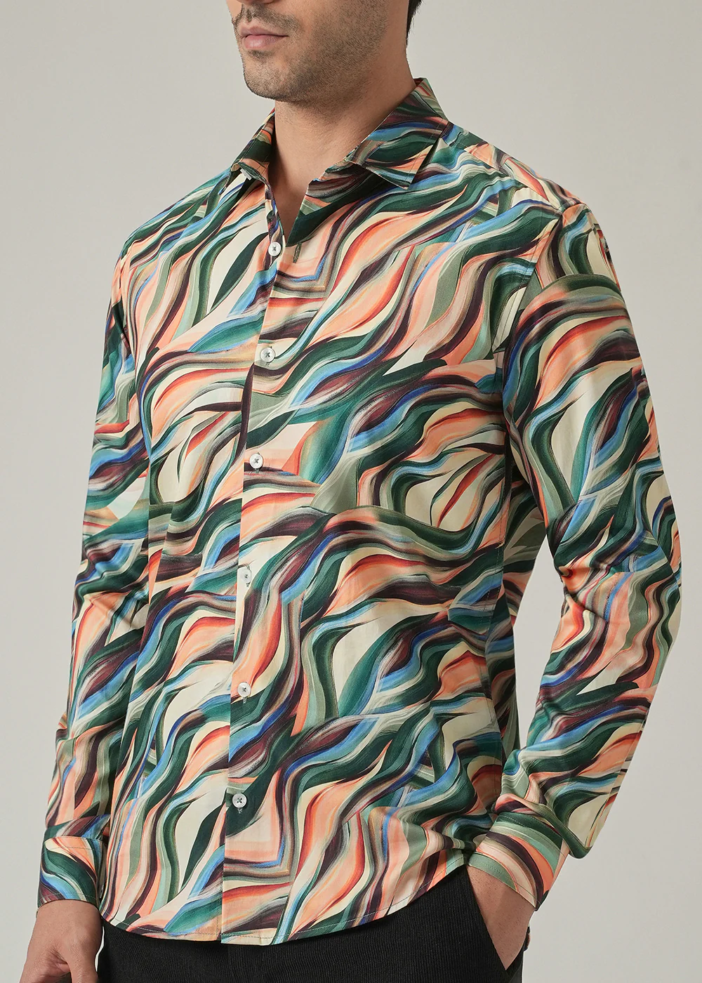Vibrant Abstract Print Shirt - Image 7