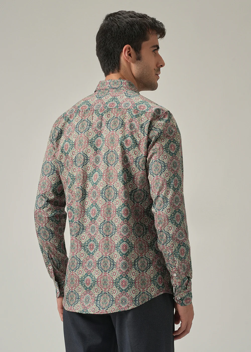 Vintage Pattern Print Shirt - Image 2