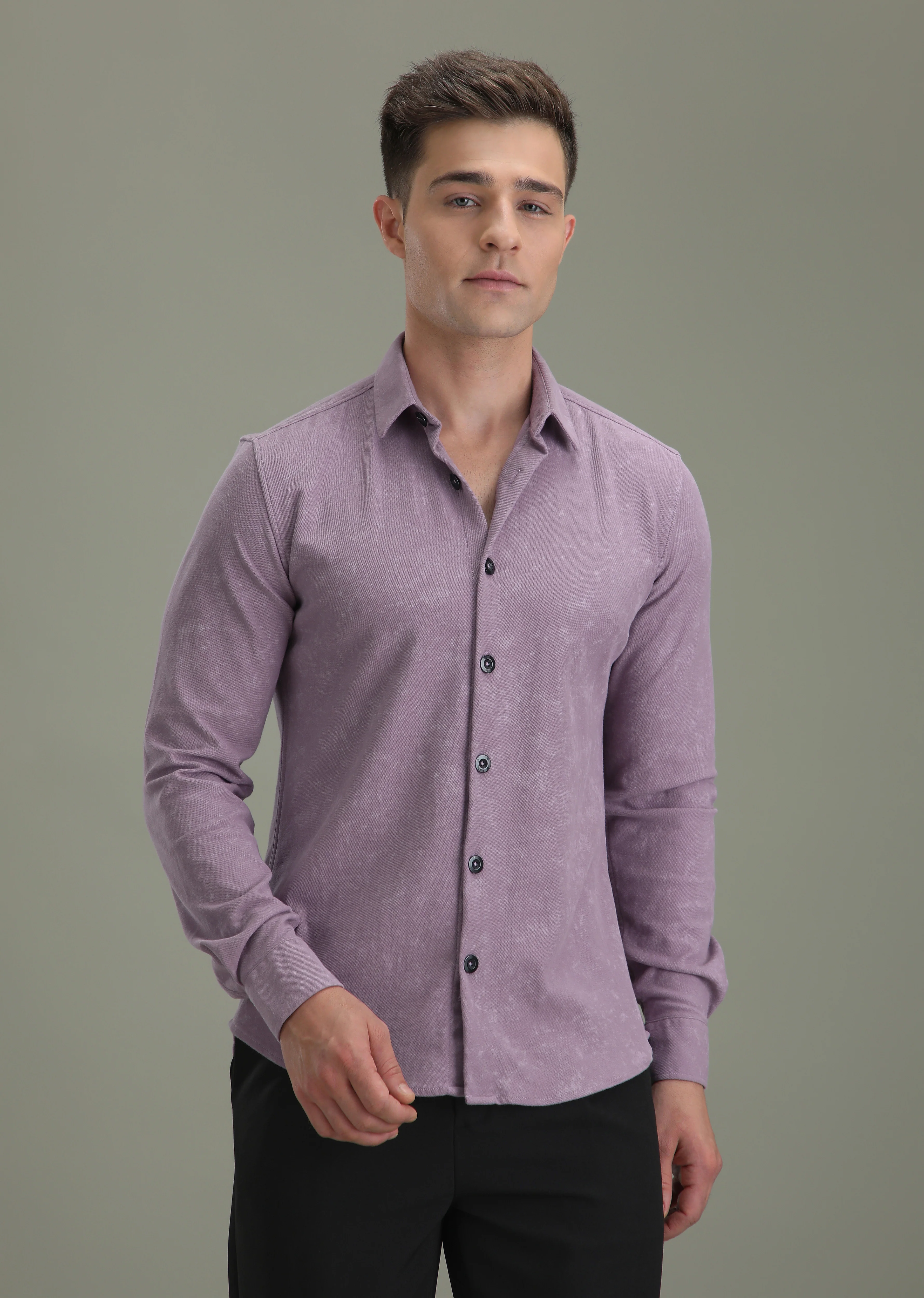 Violet Knitted Shirt - Image 3