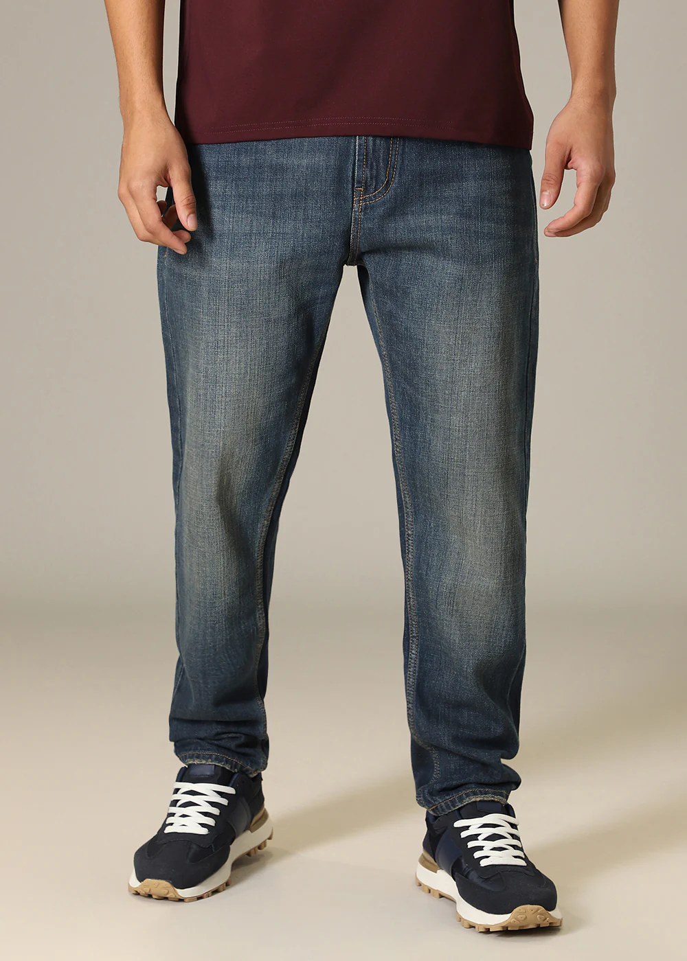 Vizer Blue Slim fit Jeans - Image 3