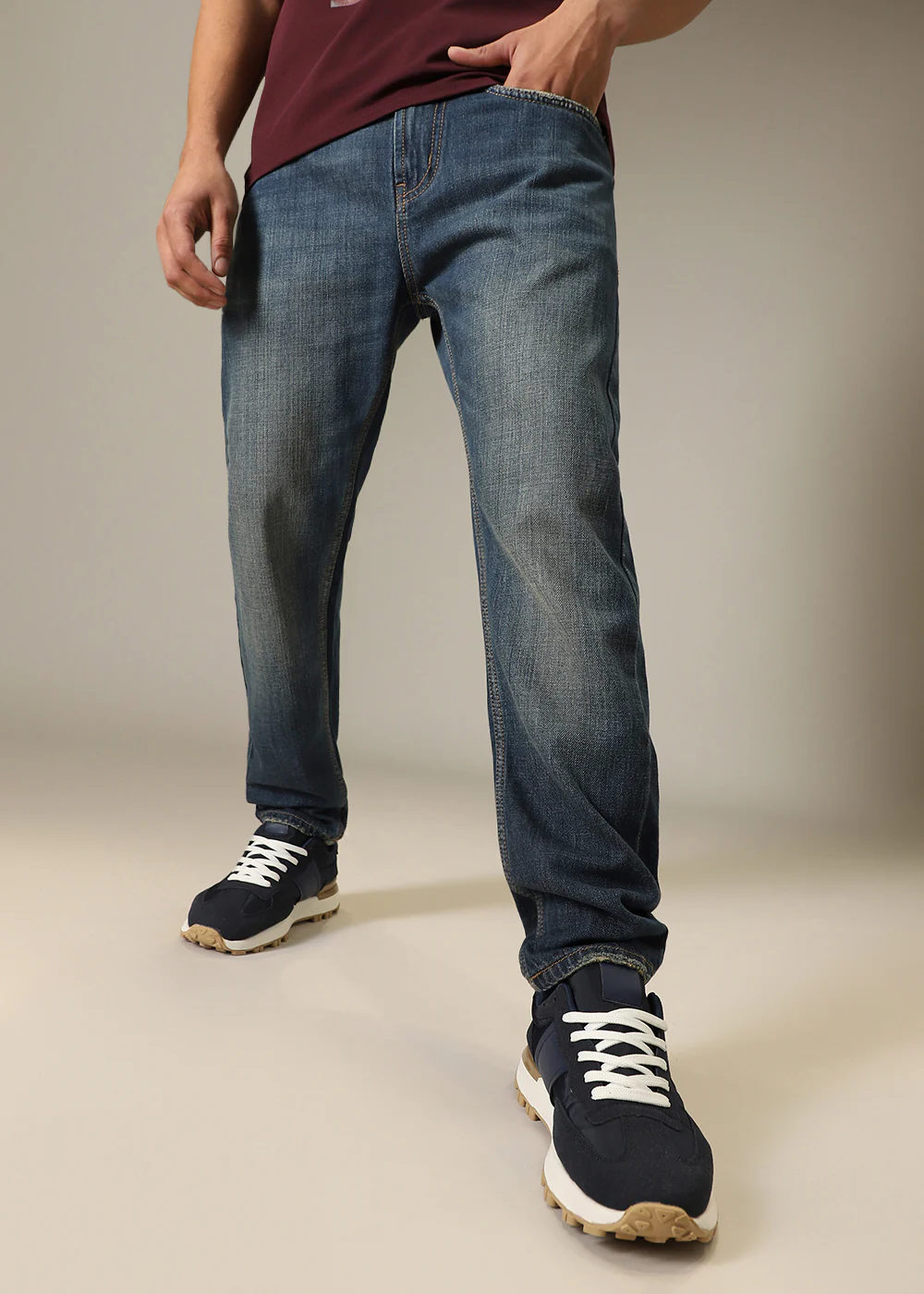 Vizer Blue Slim fit Jeans - Image 5