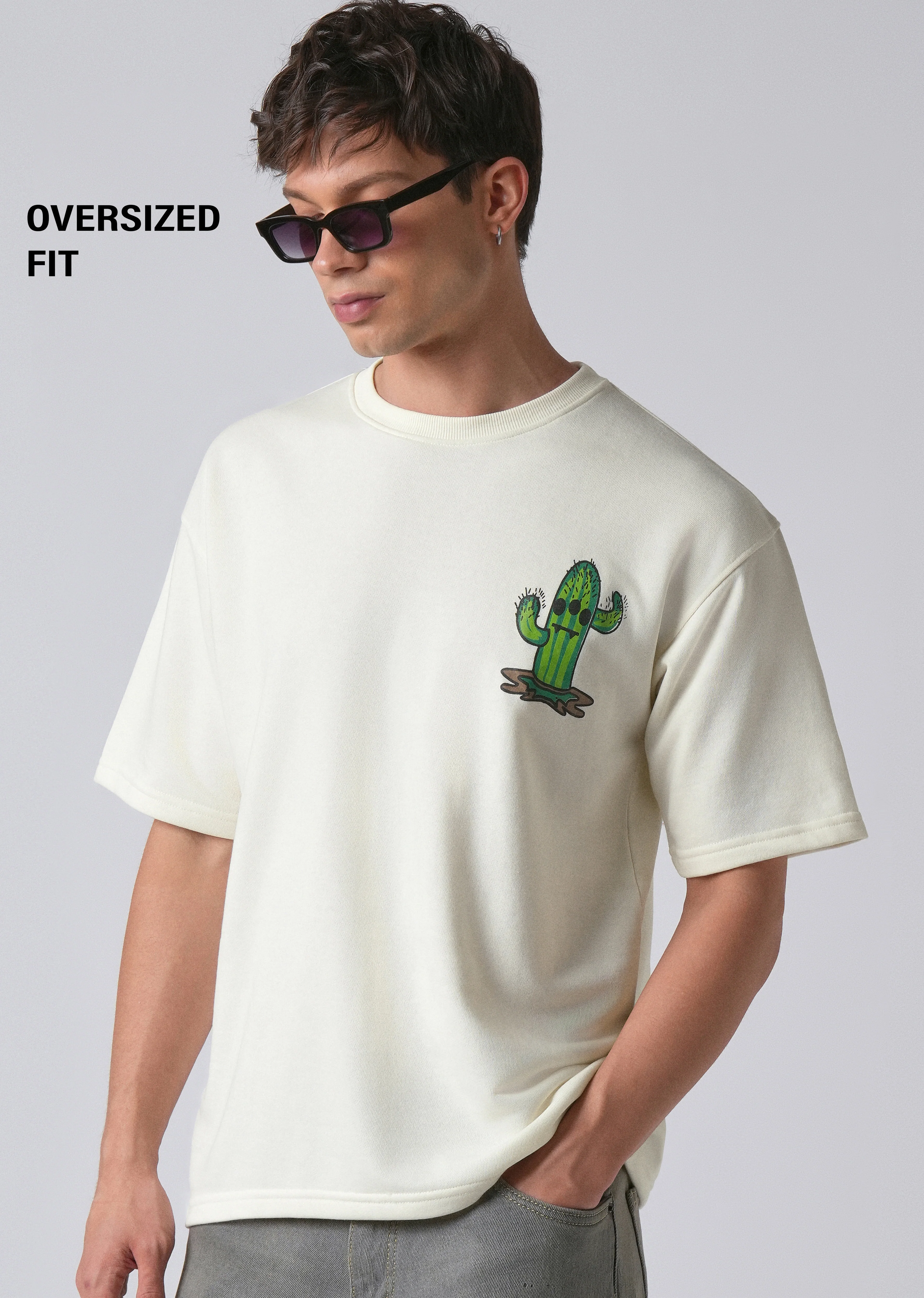 Warm White Oversized T-shirt - Image 7