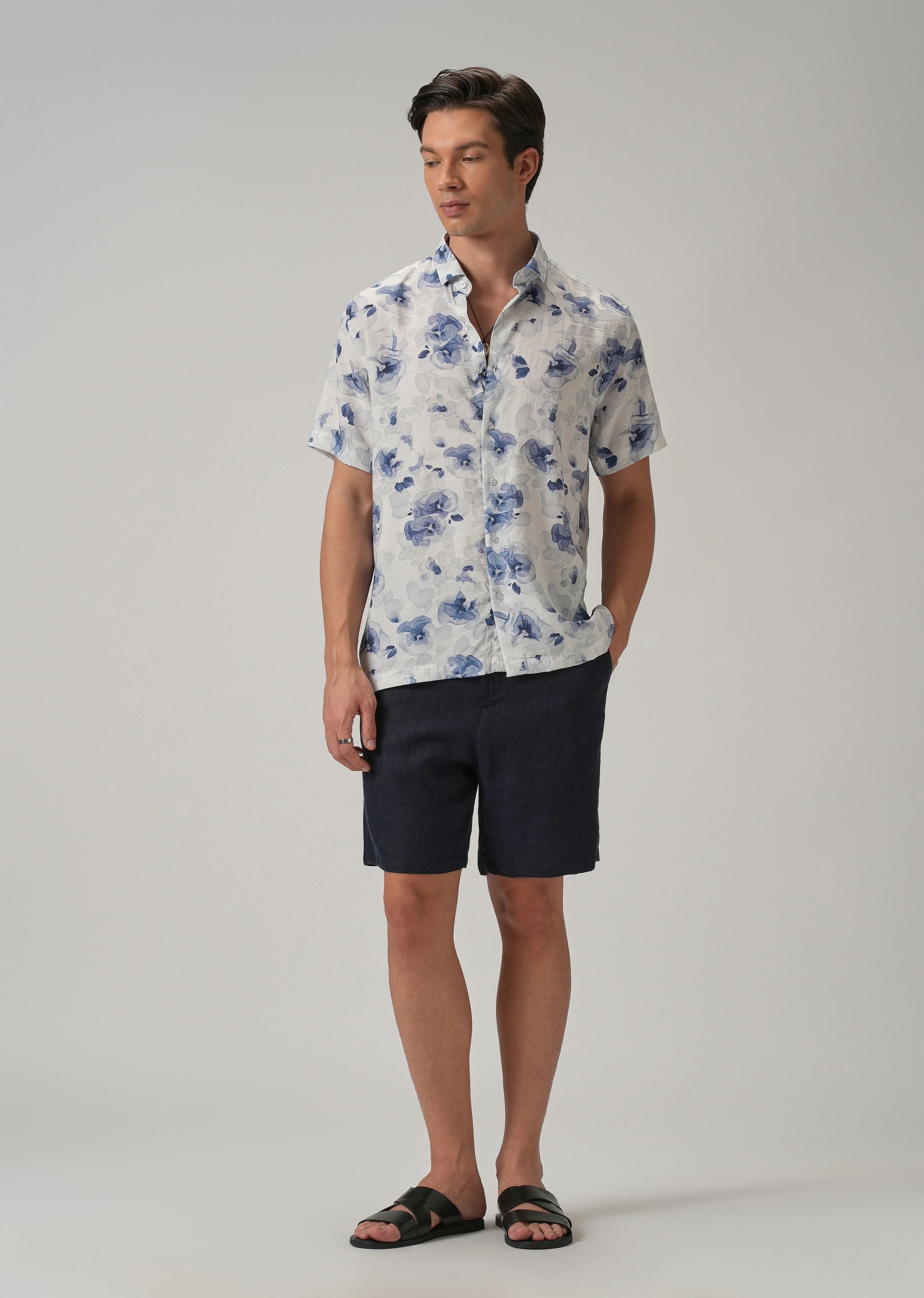 Wash Flora Printed Shirt - Image 6