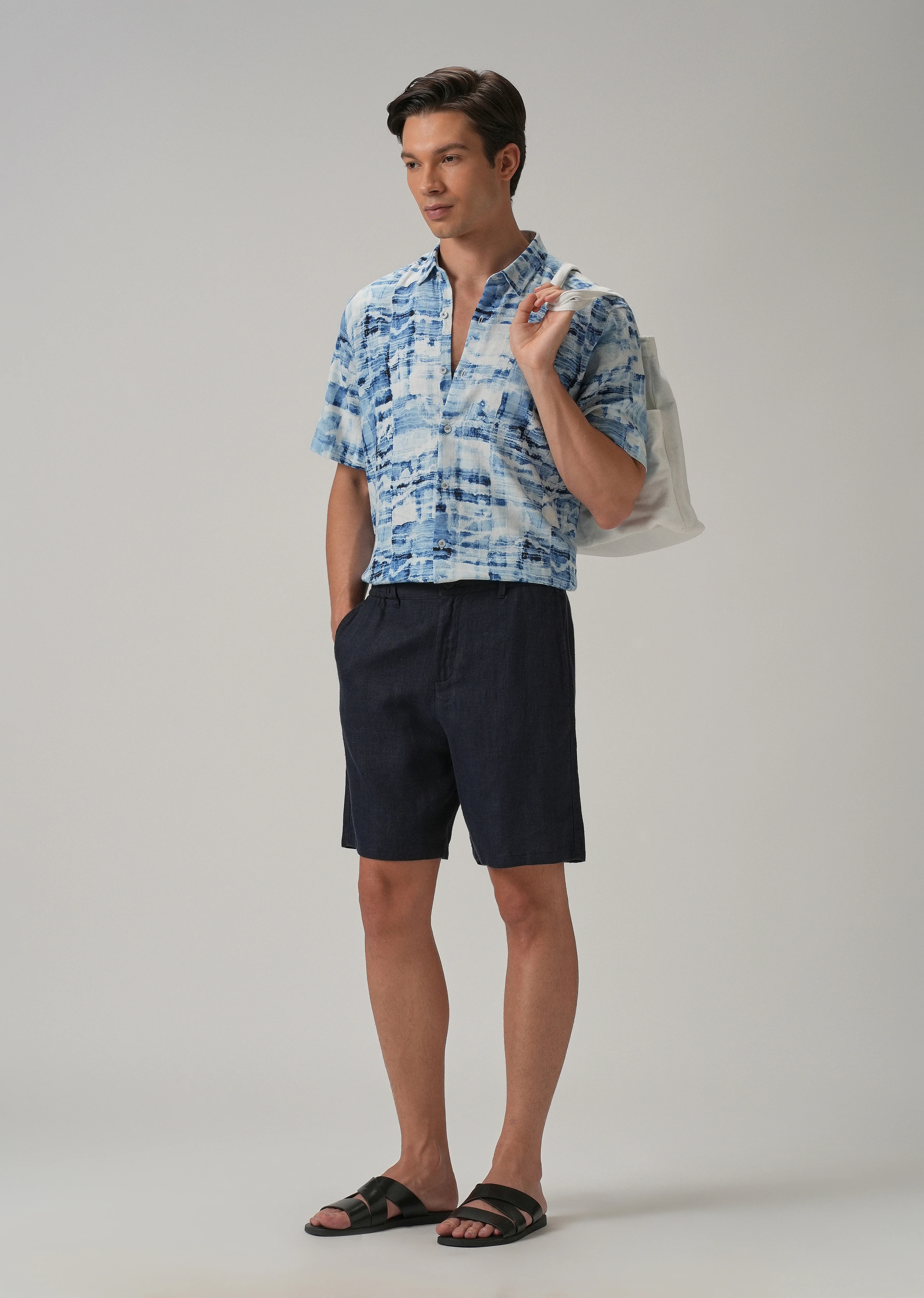 Wash out Print Half Sleeve shirt - Image 6