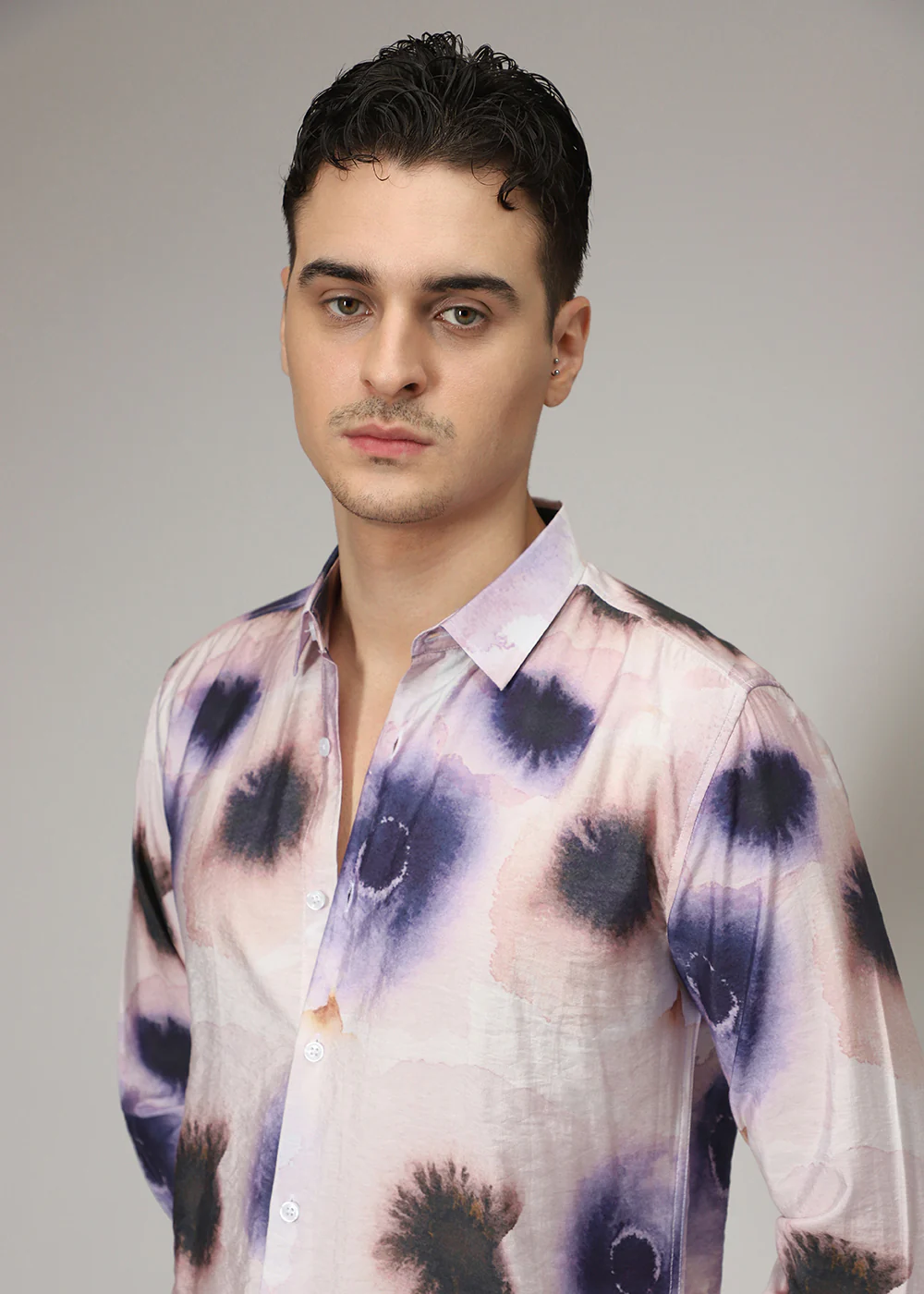 Watercolor Multi Print Shirt - Image 2