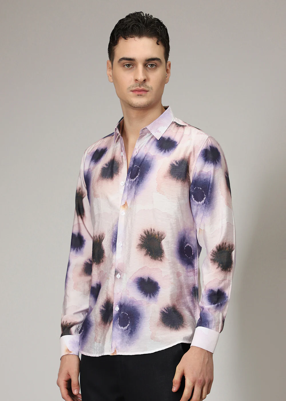Watercolor Multi Print Shirt - Image 5
