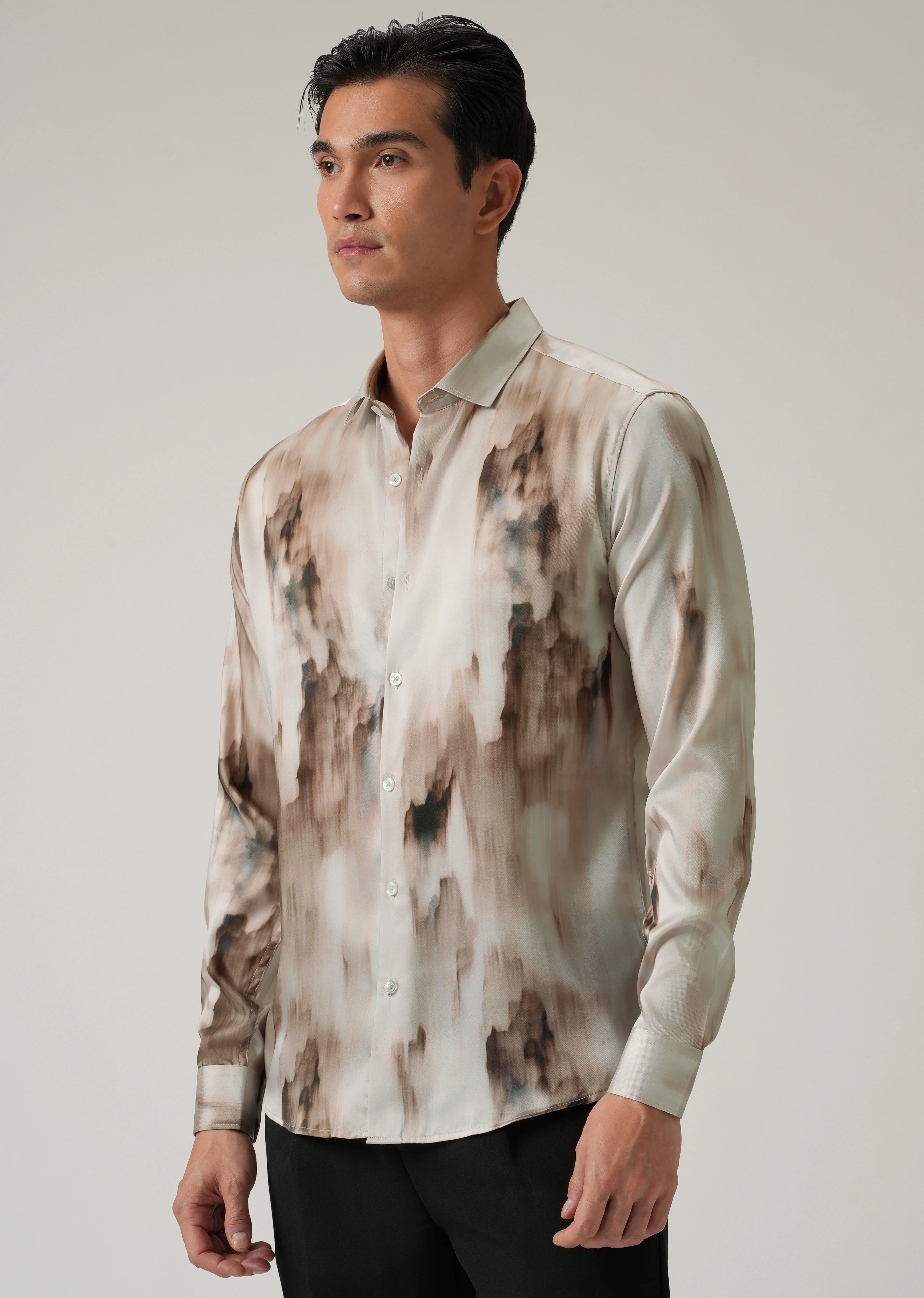 Watercolor Print Shirt - Image 4