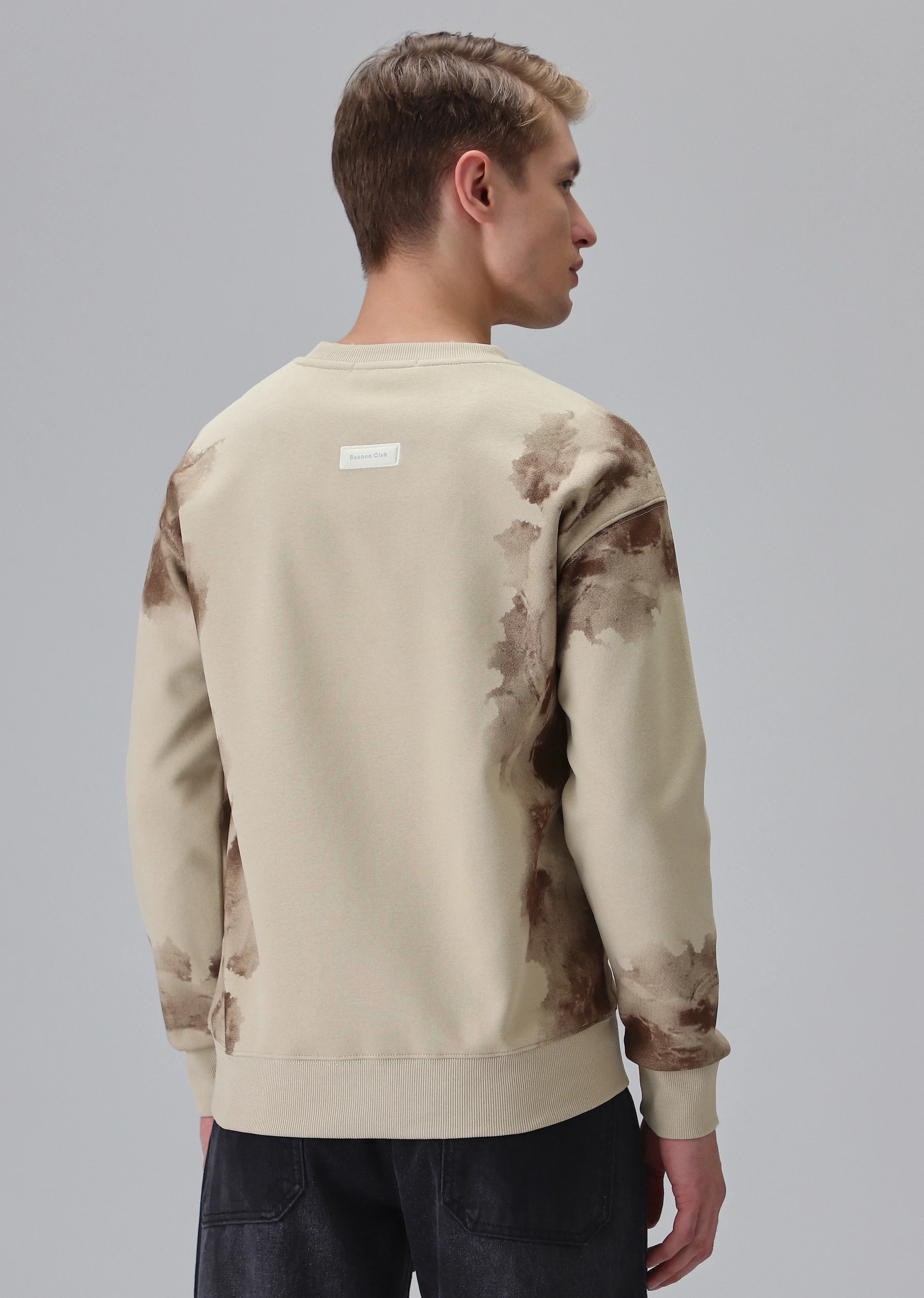 Waved Biege Sweatshirt - Image 2