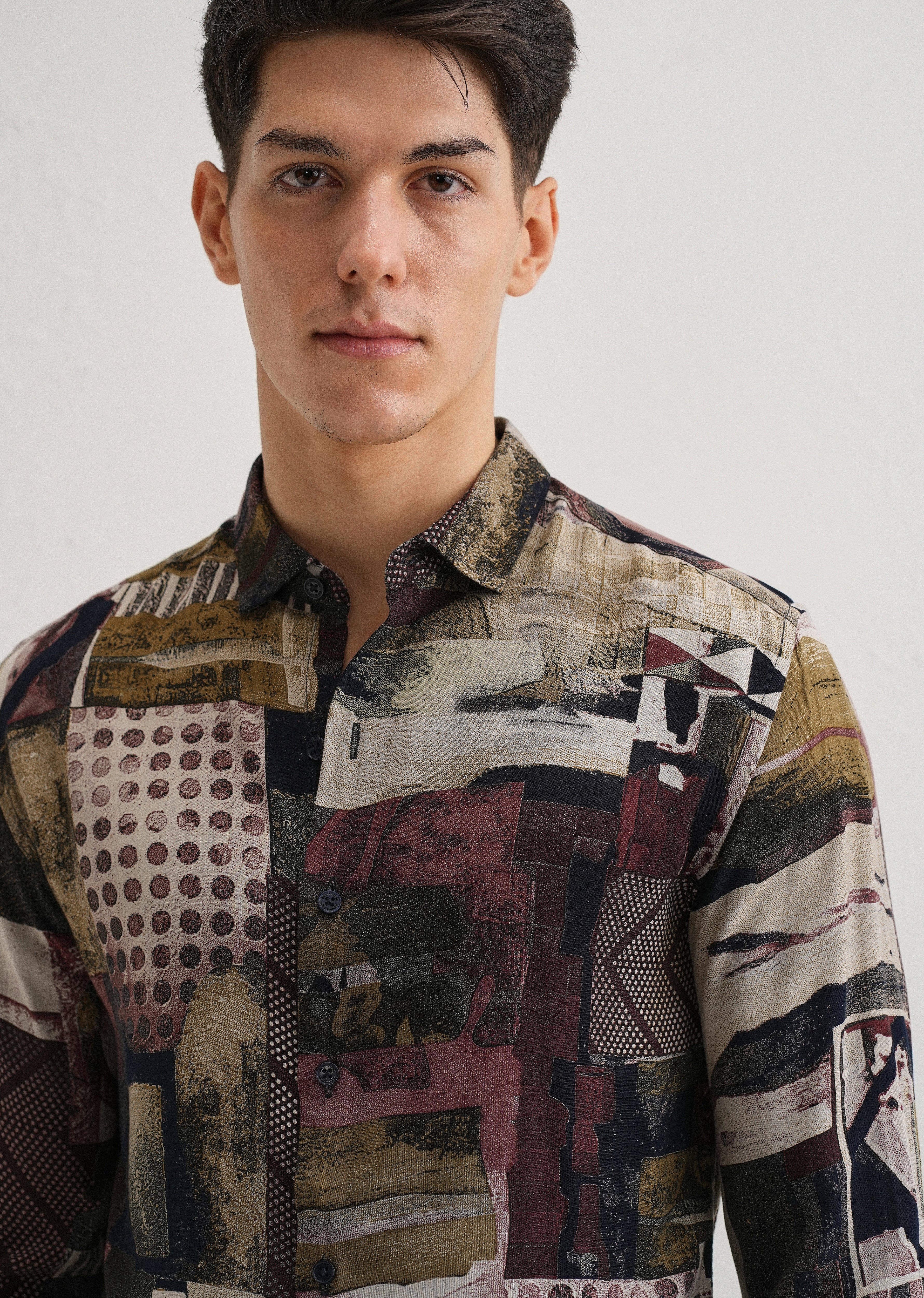 Whimsical Red Feather Shirt - Image 5