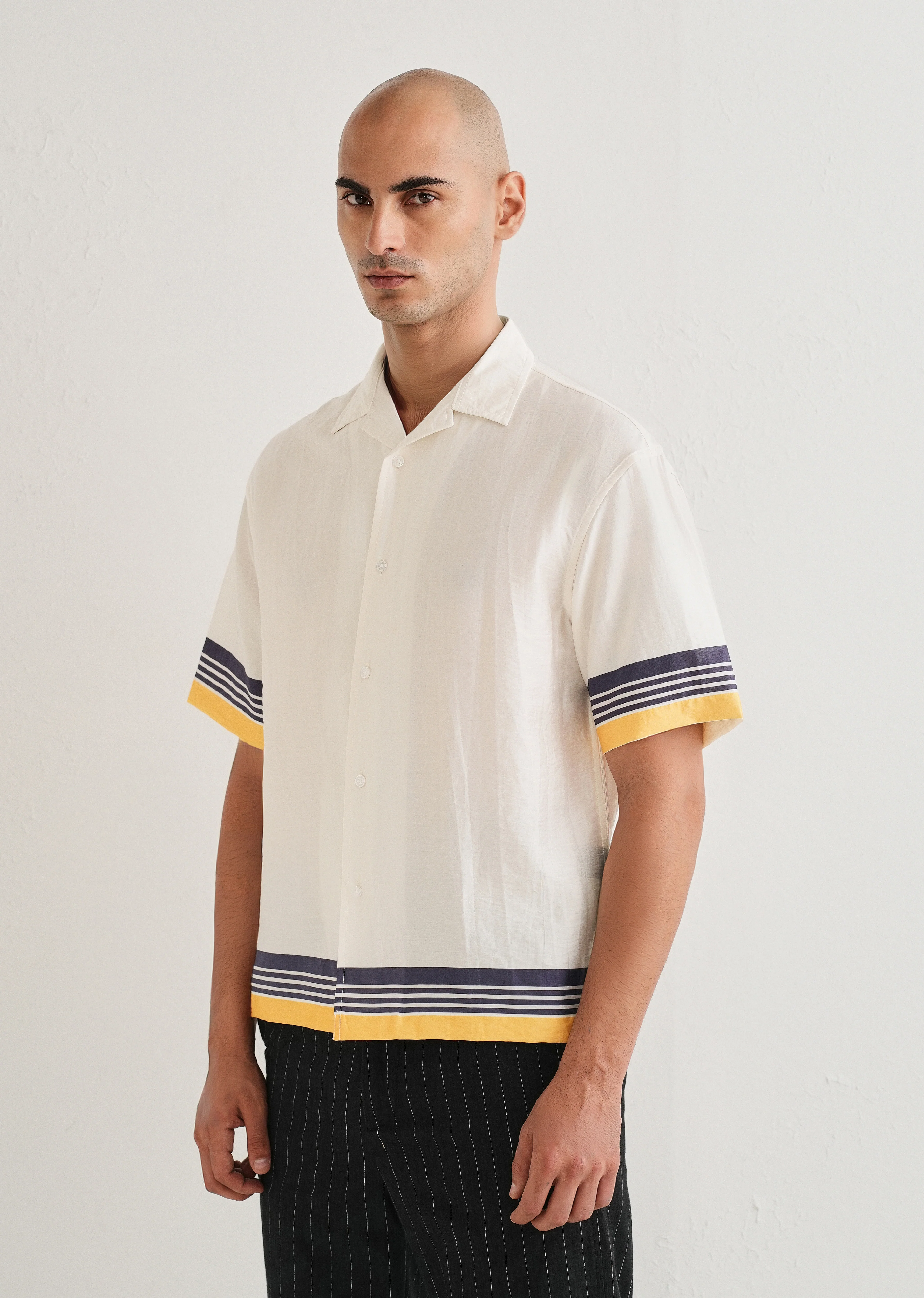White Back Placement Print Shirt - Image 4