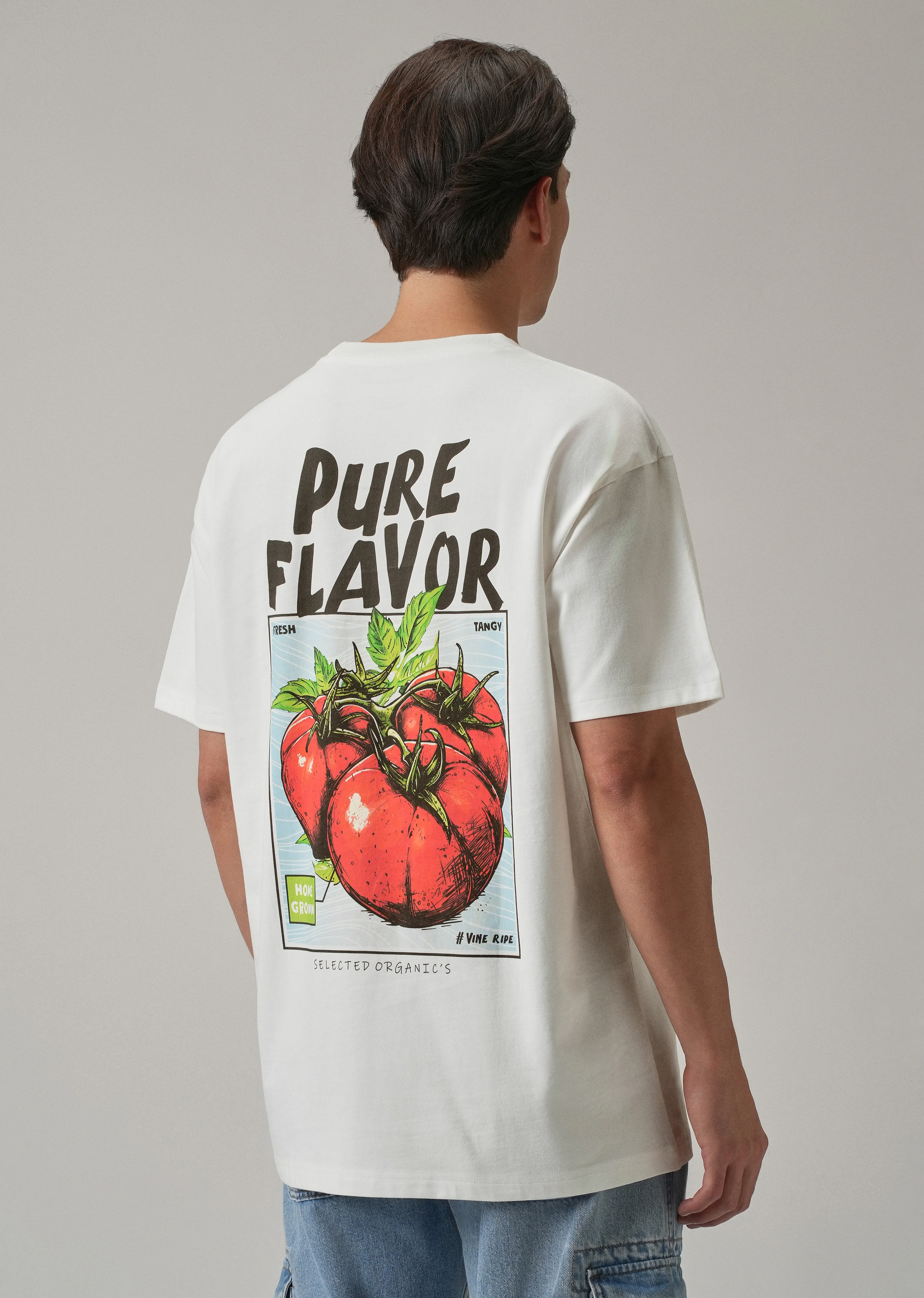 White Back Print Oversized T-shirt - Image 3