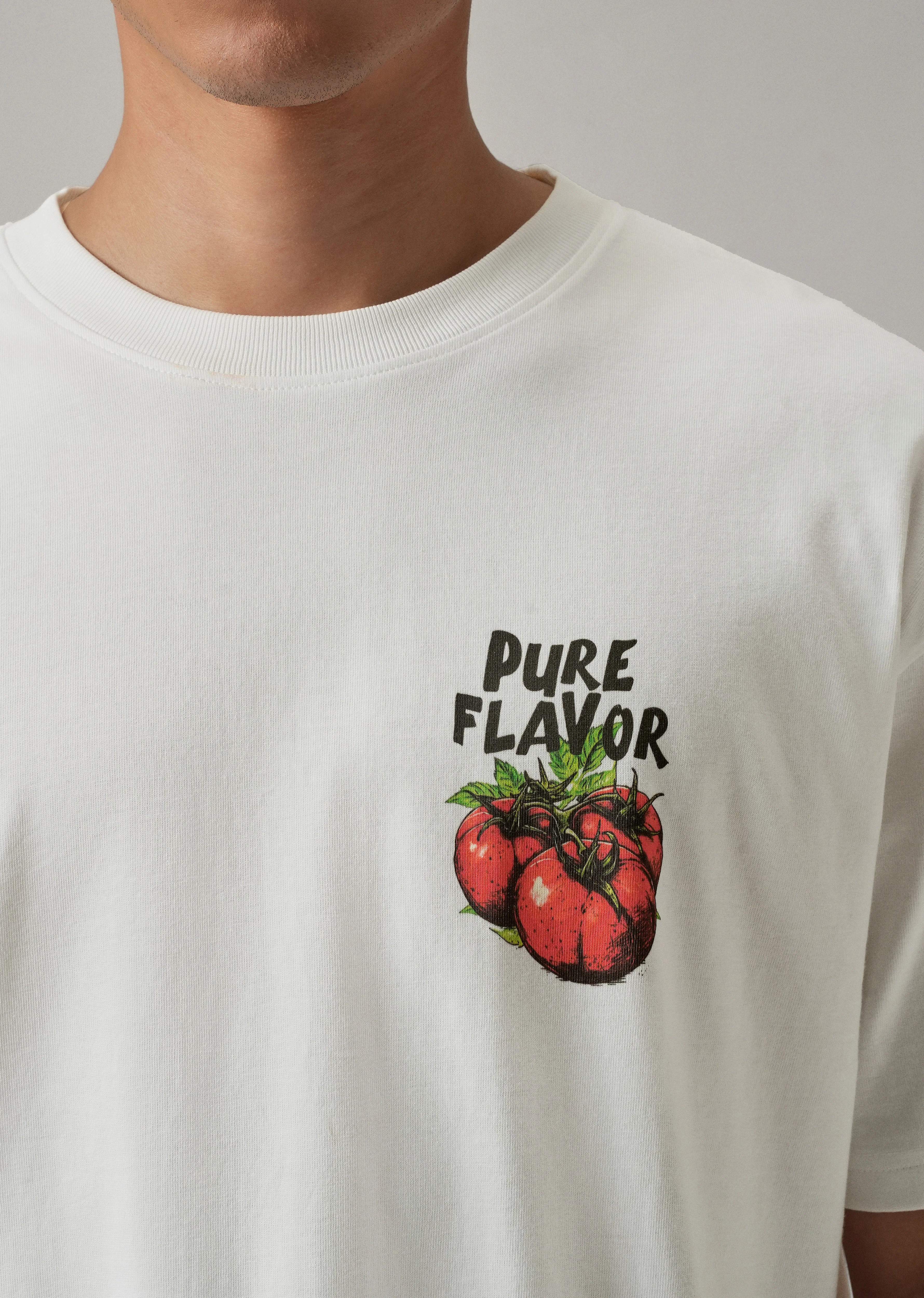 White Back Print Oversized T-shirt - Image 5