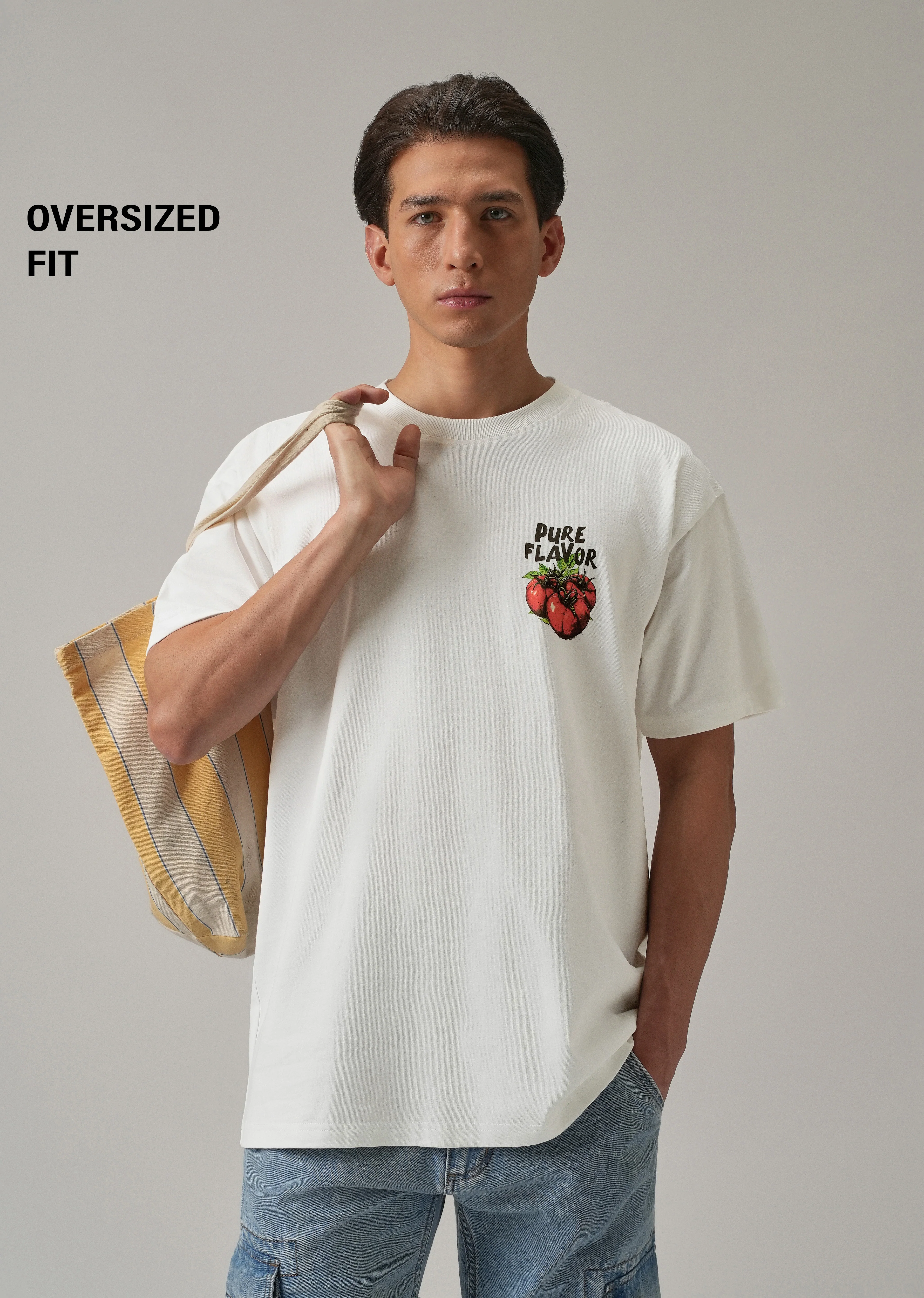 White Back Print Oversized T-shirt - Image 7