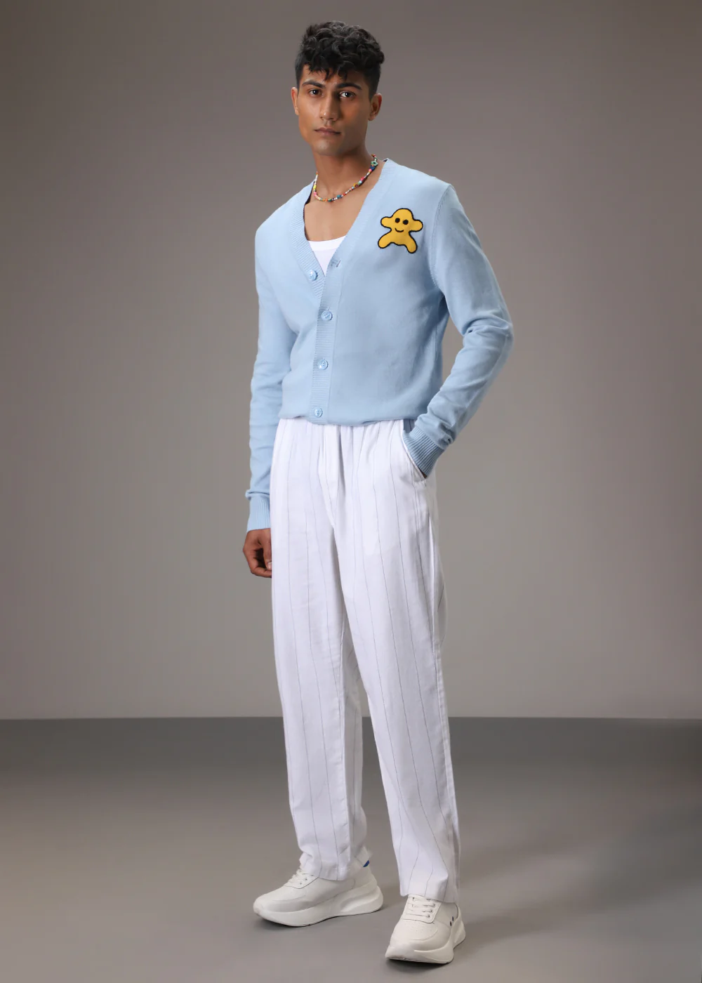 White Cotton Linen Pant - Image 4