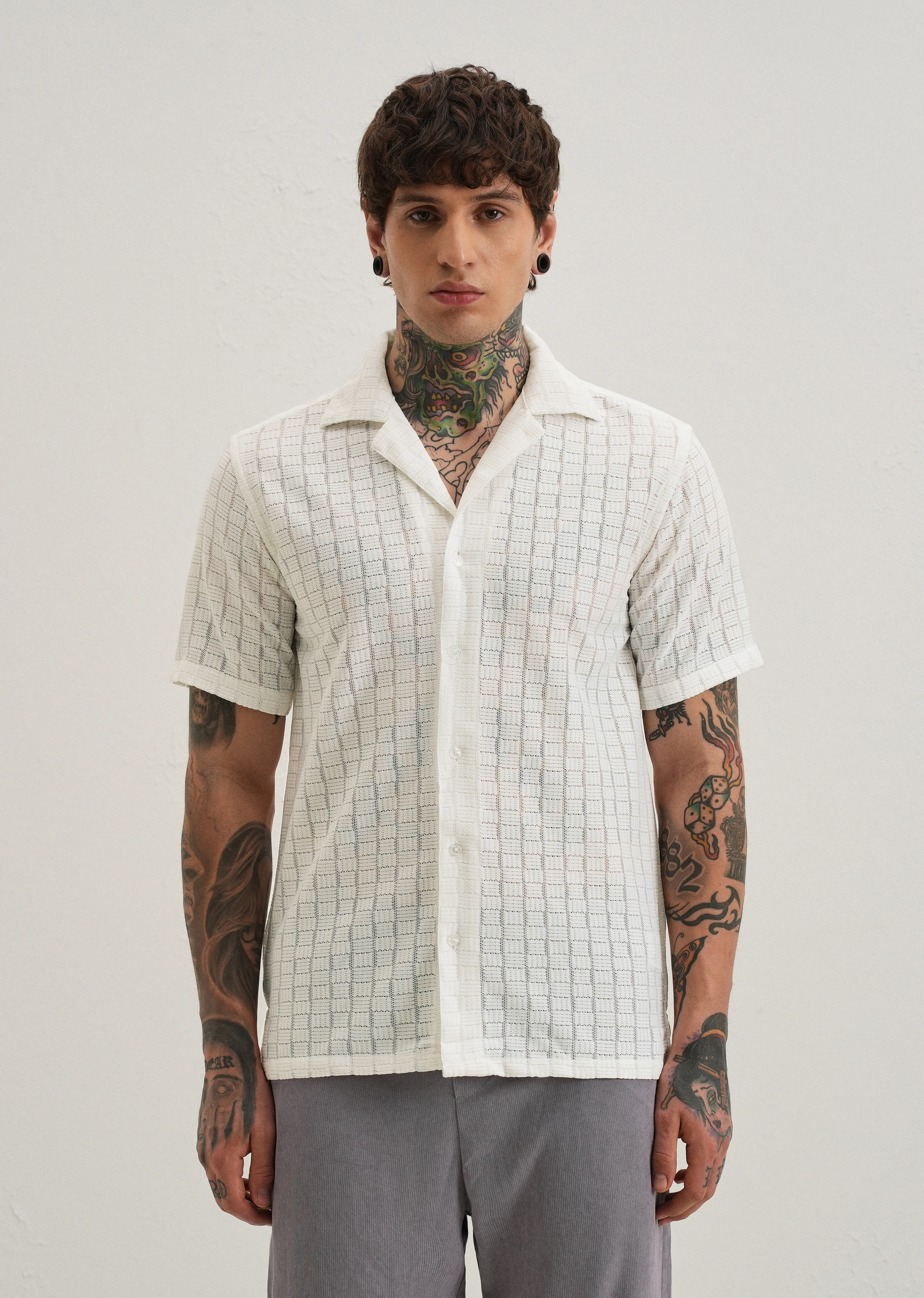 White Crochet Shirt - Image 3
